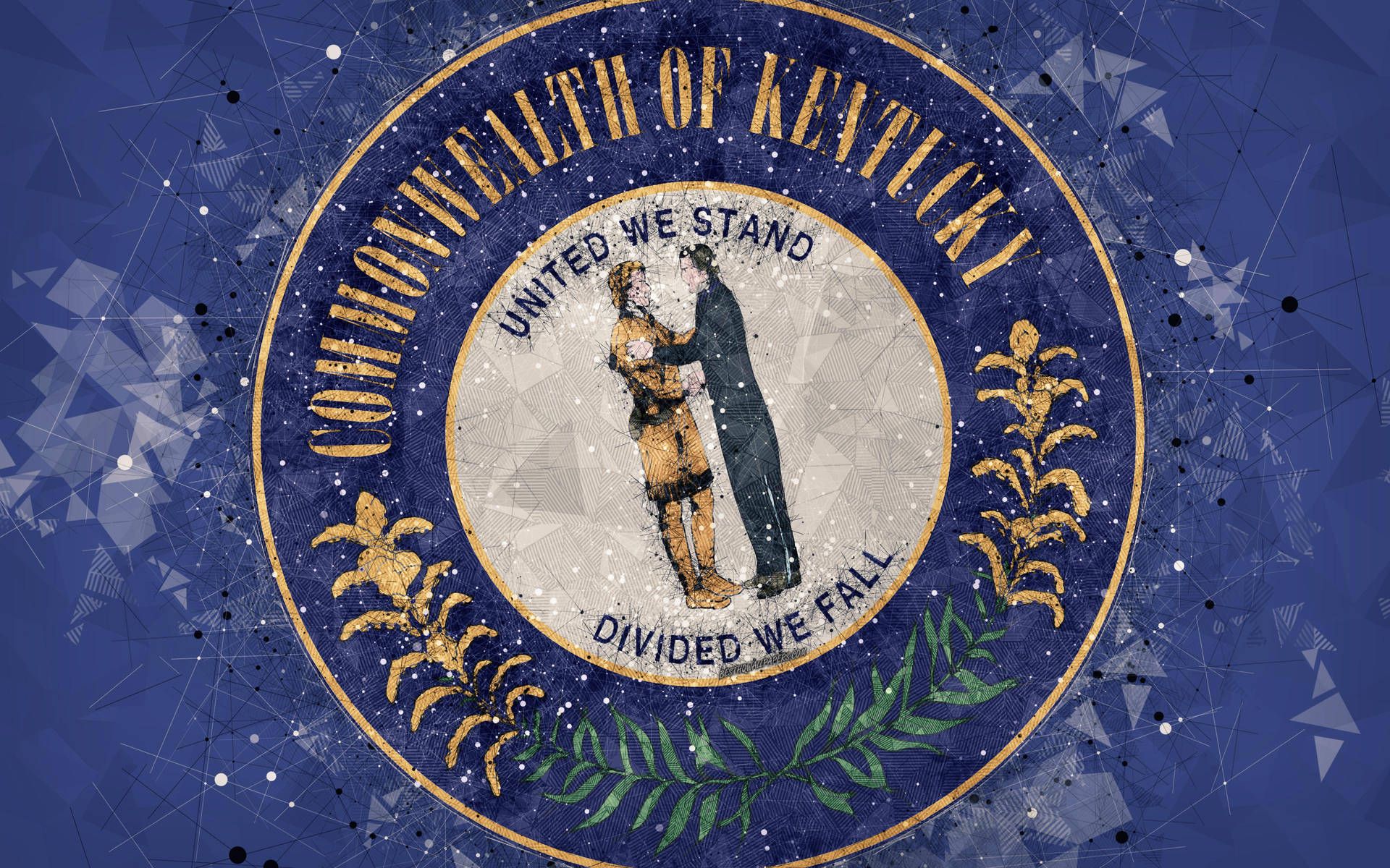1920x1200 Download The Proud Kentucky State Flag Wallpaper
