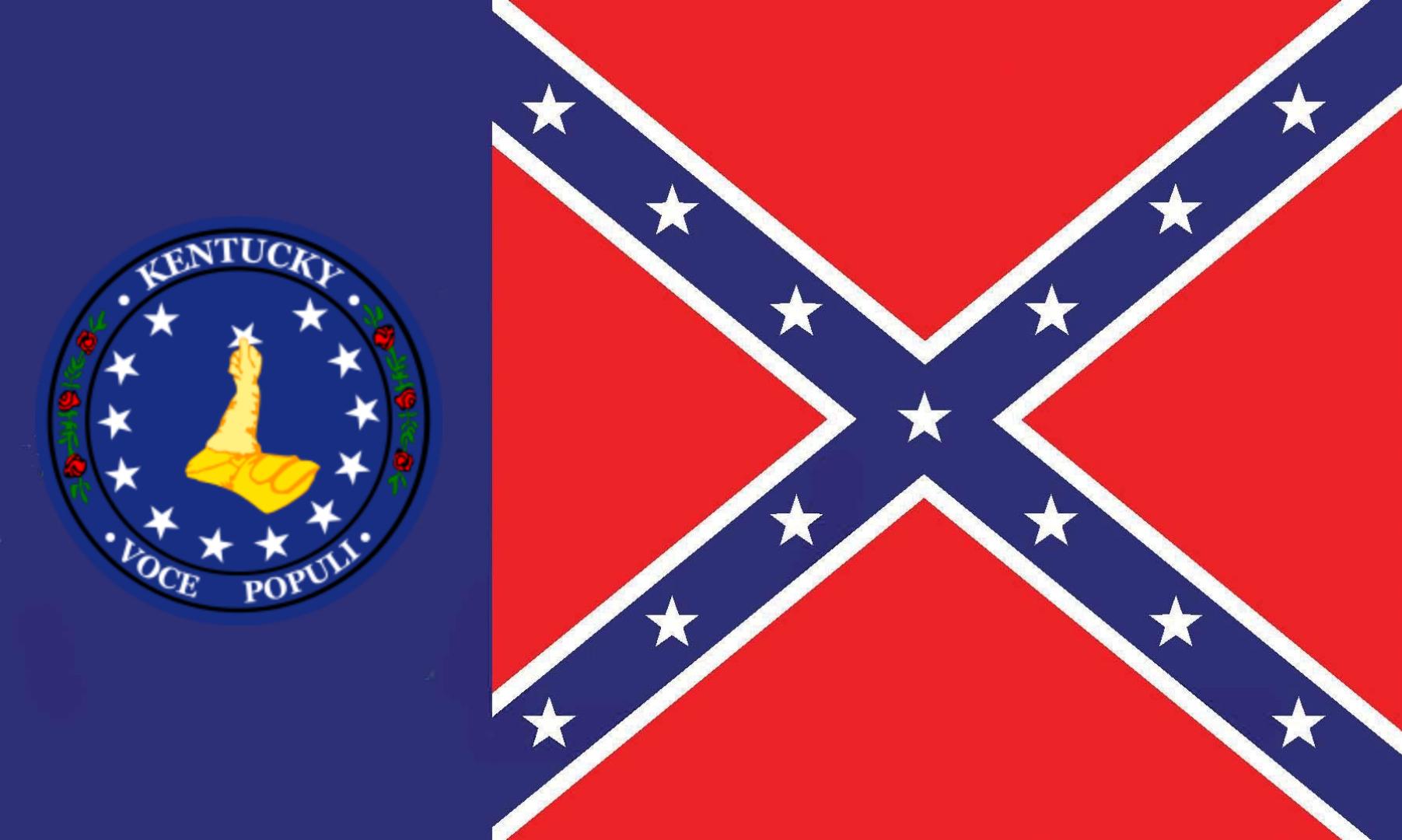 1803x1080 Kentucky flags I made