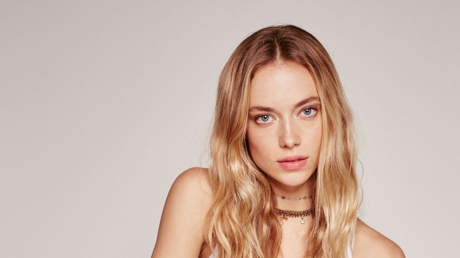 1920x1080 Download Blue Eyes American Blonde Model Woman Hannah Ferguson HD Wallpaperx1485