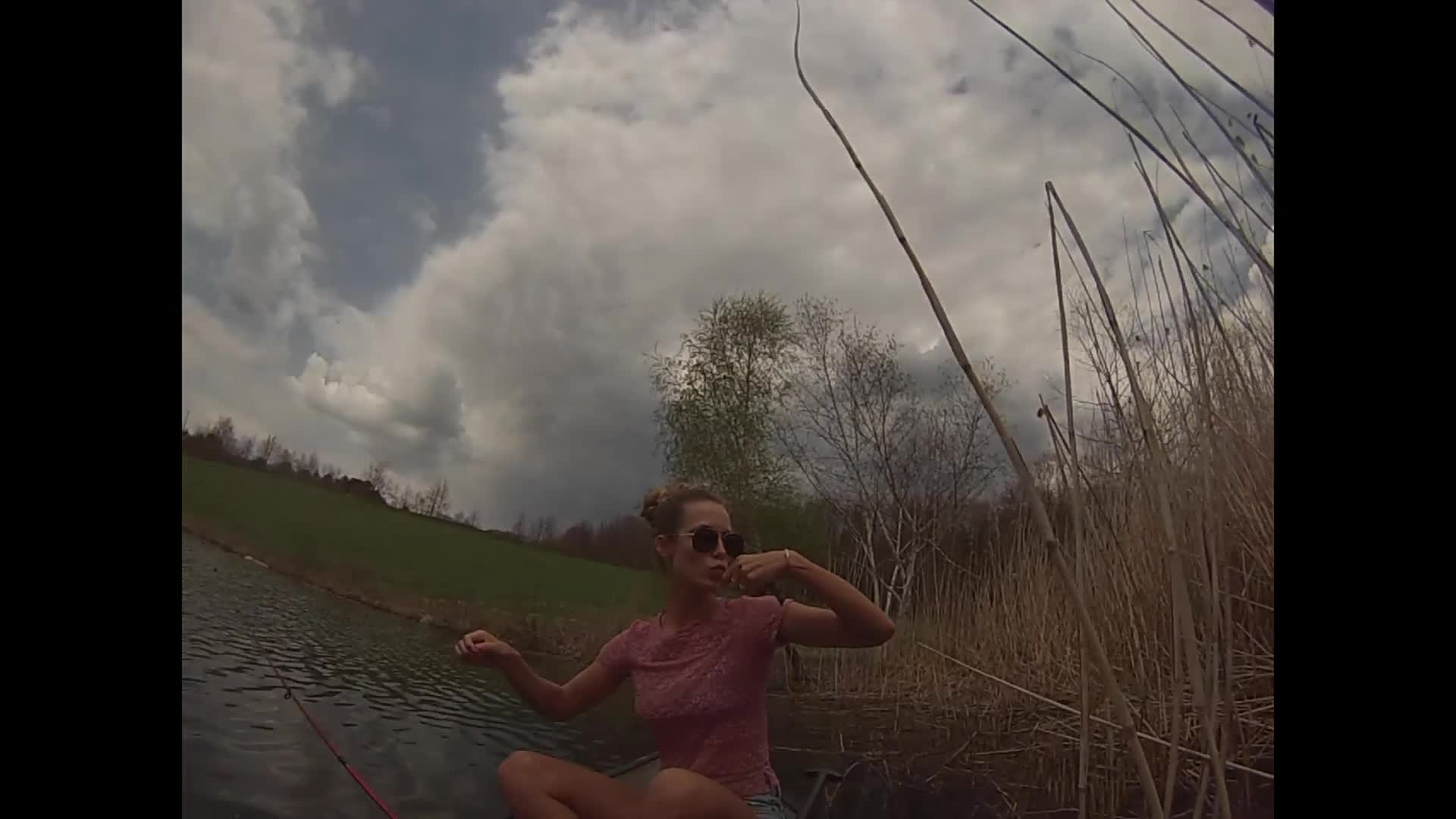 1920x1080 Gone Fishing: Model Hannah Ferguson Takes SELF Along For the Ride