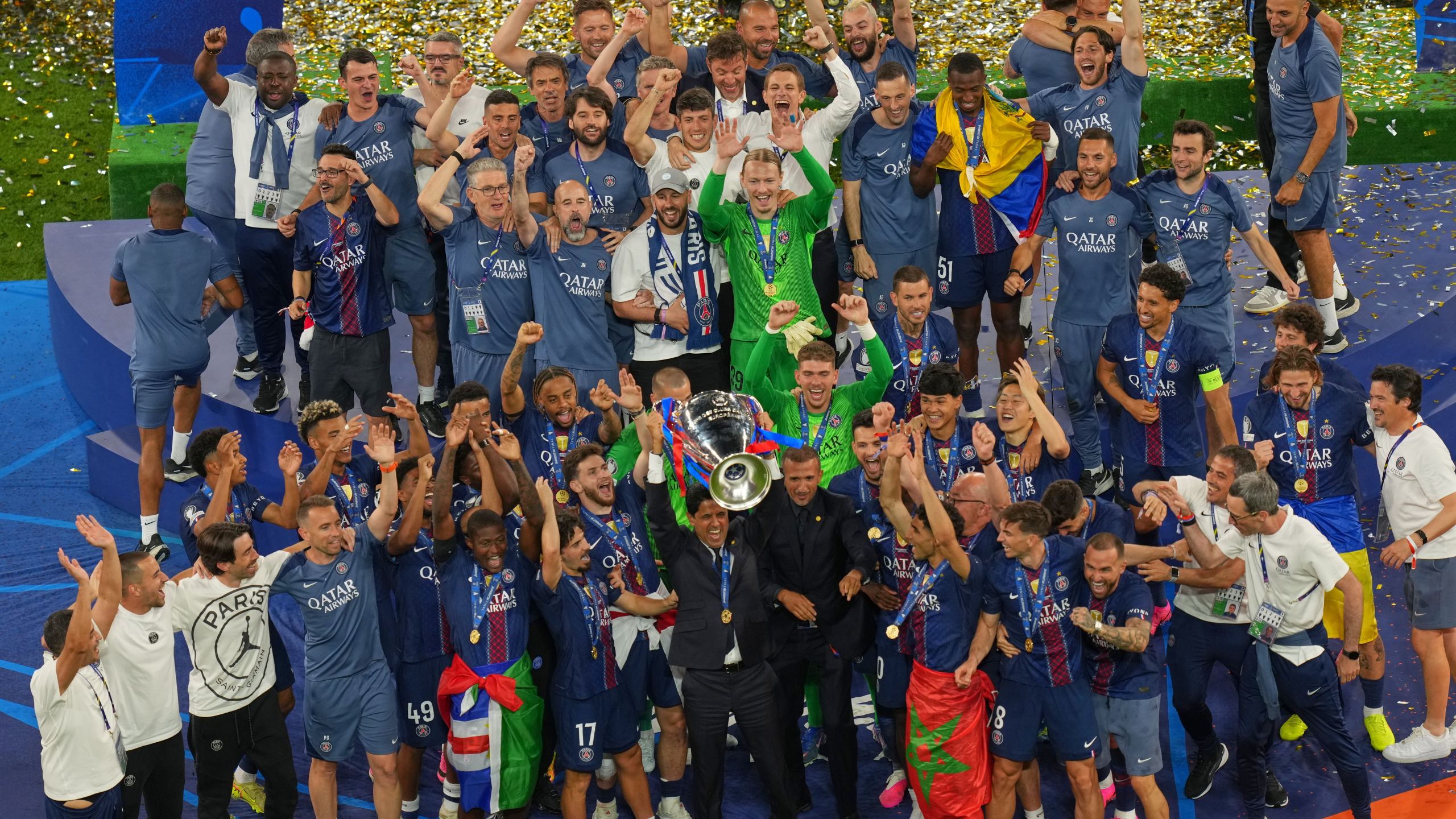 2560x1440 PSG Wins Back To Back Champions League Titles After Shootout Victory Against Arsenal