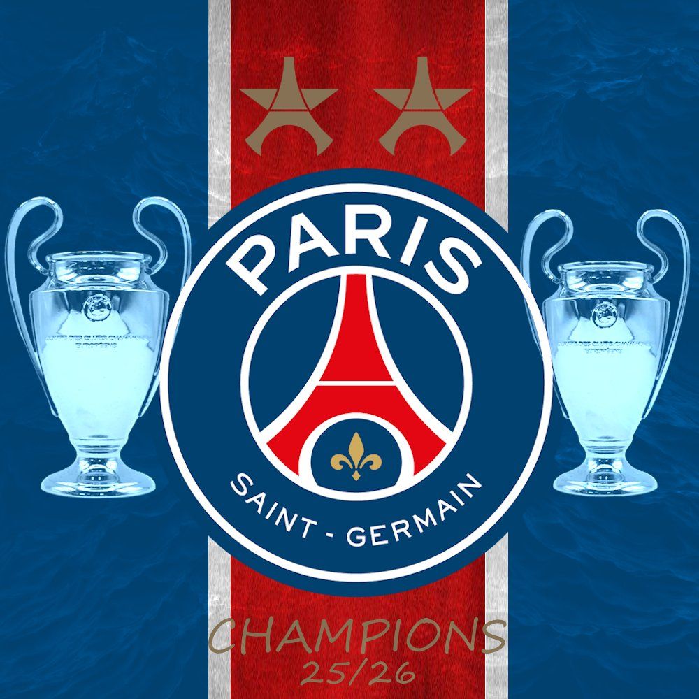 1000x1000 New Wallpaper PSG Champions 25 26