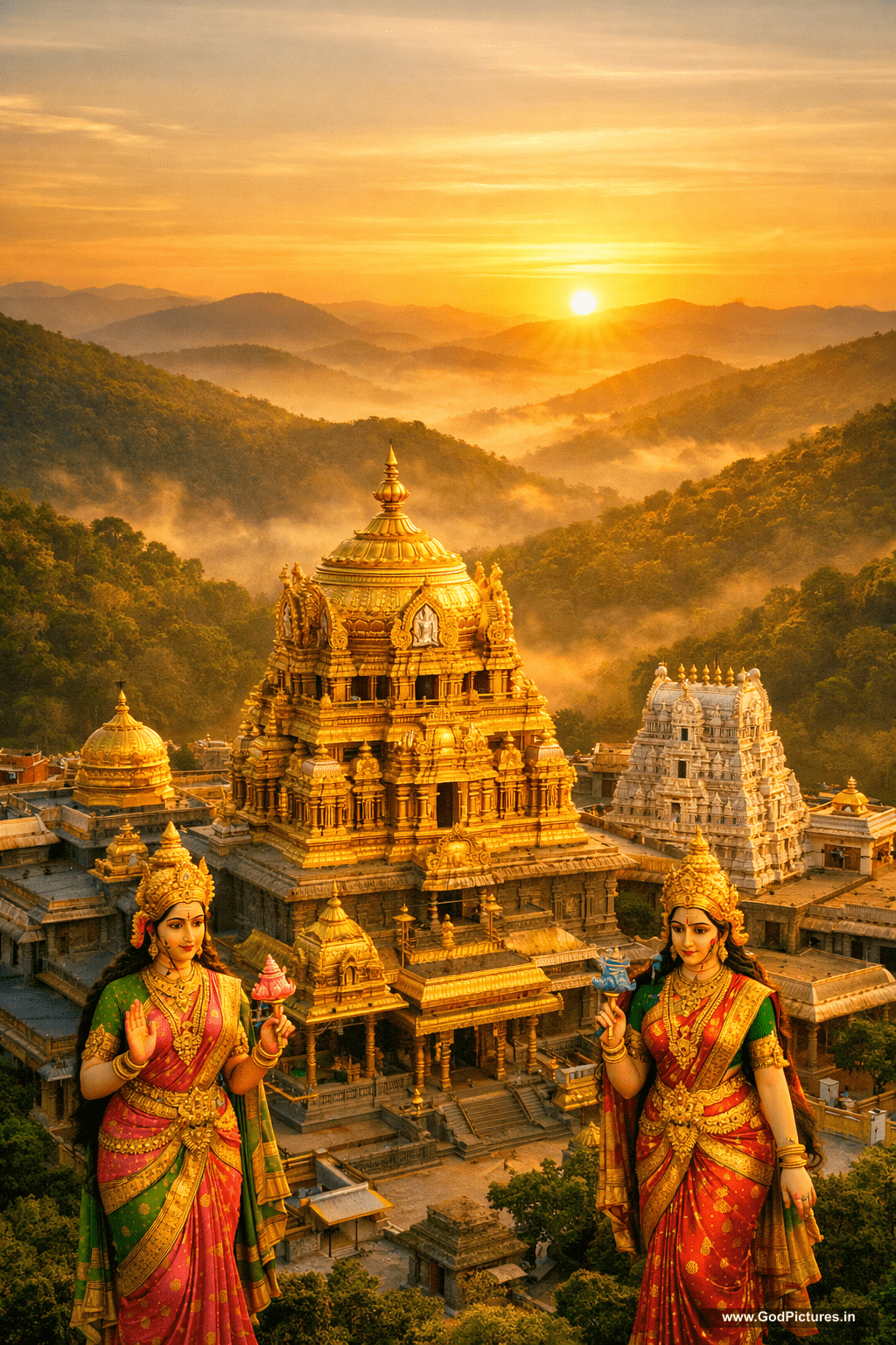 1024x1536 Tirumala Temple Golden Gopuram