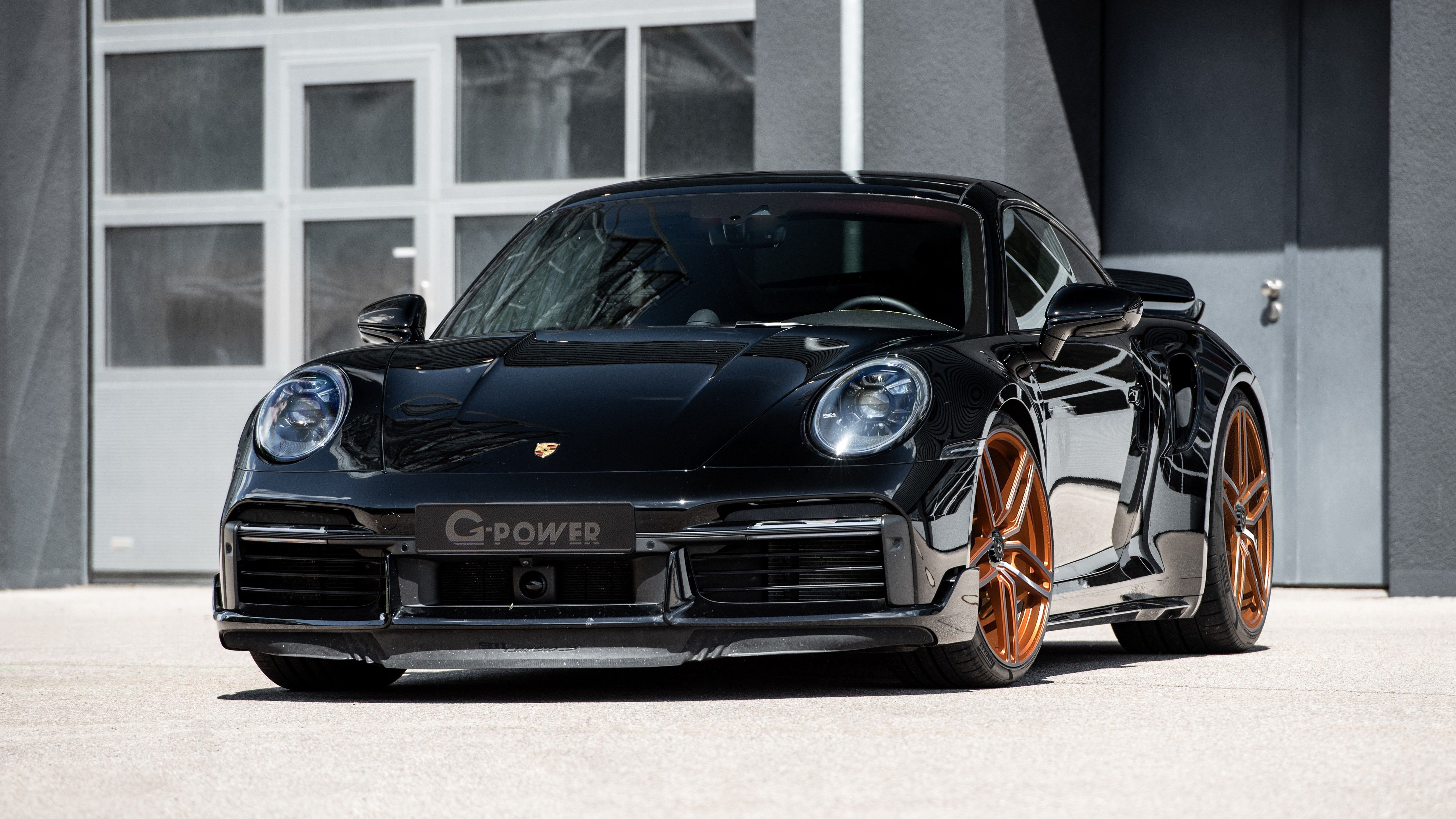 5120x2880 G Power Black Porsche 911 Turbo S Car 2022 4K 5K 2 HD Cars Wallpaper