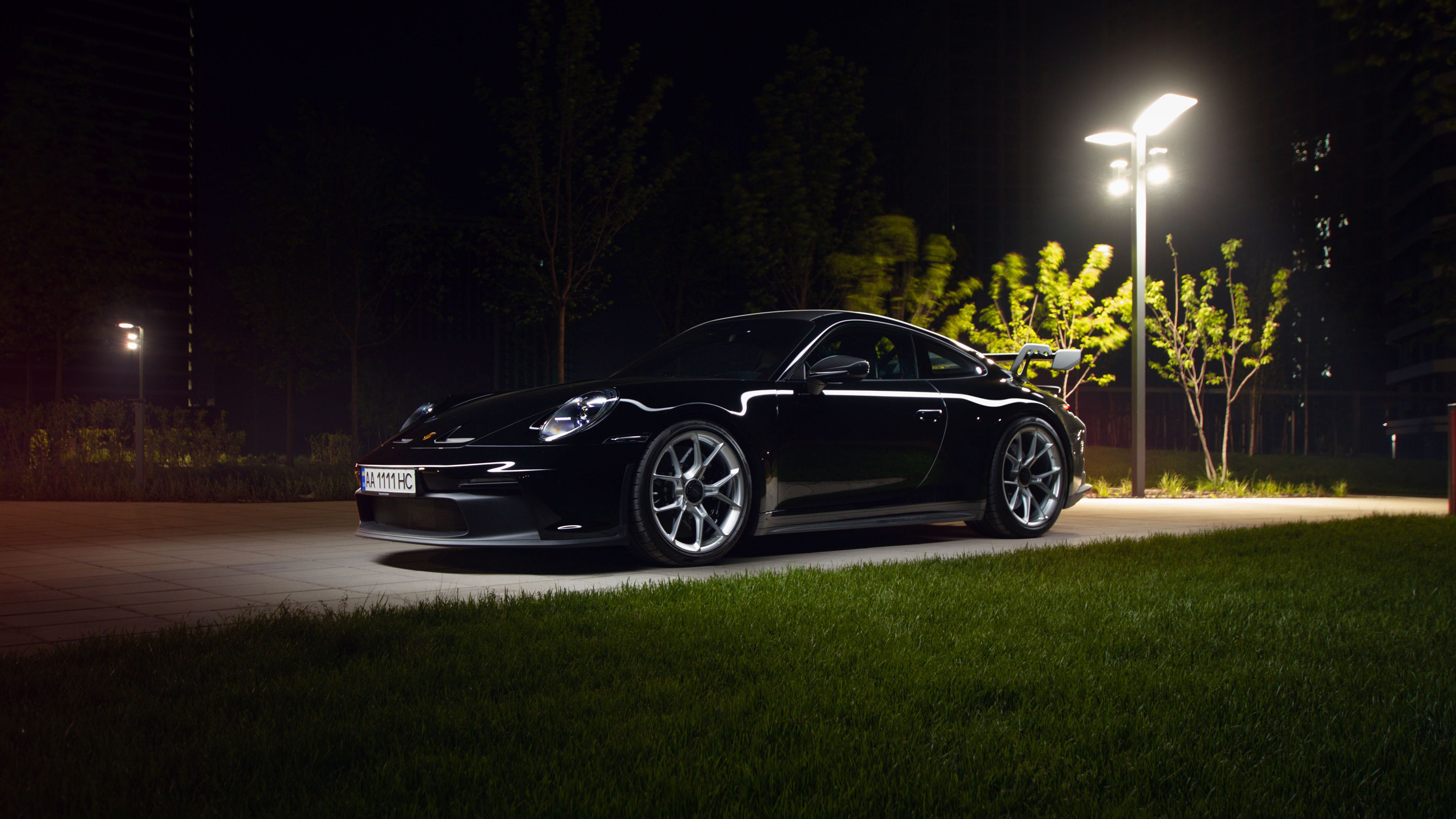 3840x2160 Black Porsche 911 Gt3 Wallpaper, HD Cars Wallpaper, 4k Wallpaper, Image, Background, Photos and Picture