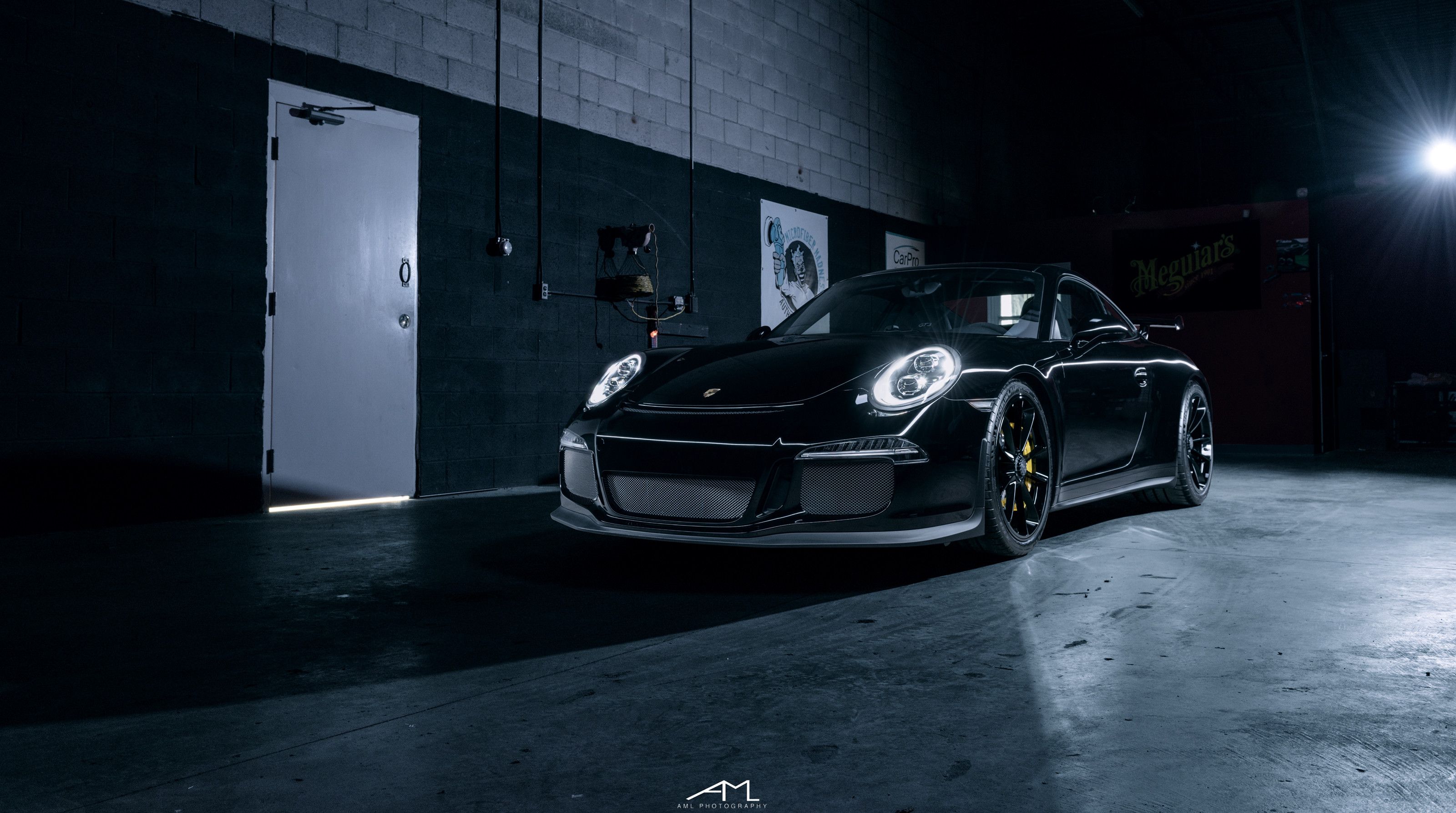 3200x1786 Black Porsche 911 GT3 with Racing Soul on Michelin Tires. CARiD.com Gallery