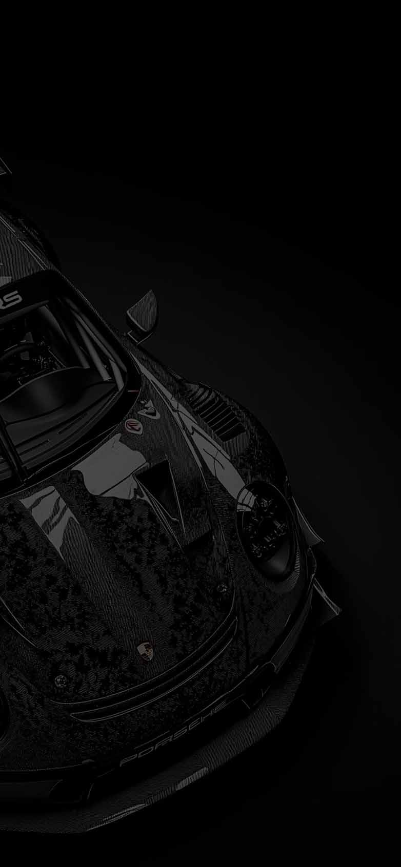 782x1692 Porsche Race Car Carbon Fiber Black Wallpaper