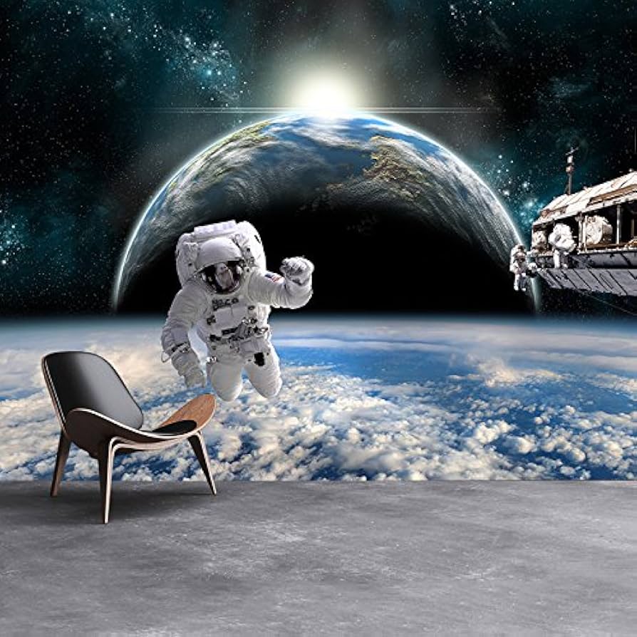 894x894 Astronaut NASA Space Station and Earth Science Photo Wallpaper in 8 Sizes : Amazon.de: DIY & Tools