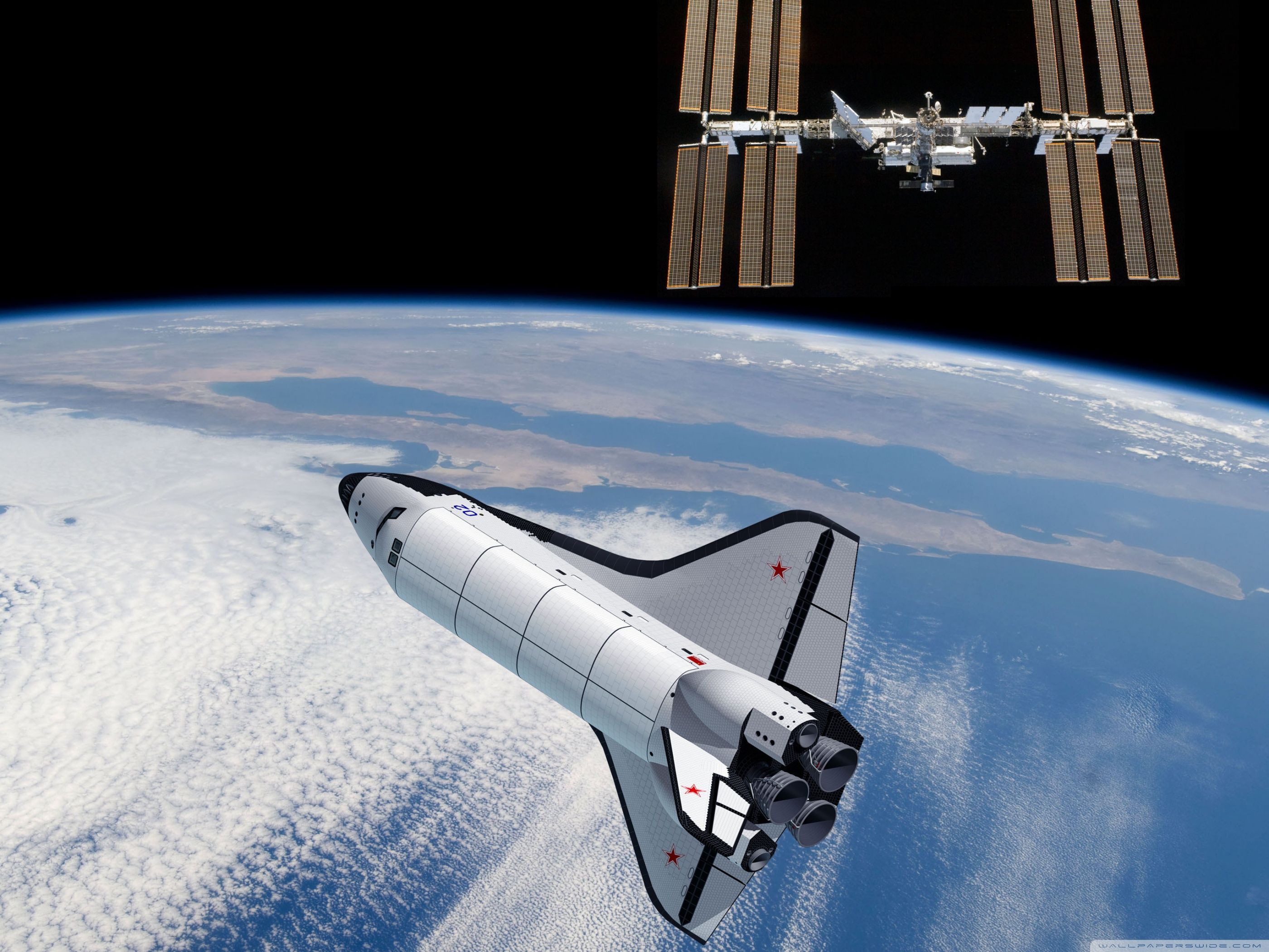 2800x2100 Space Station Wallpaper