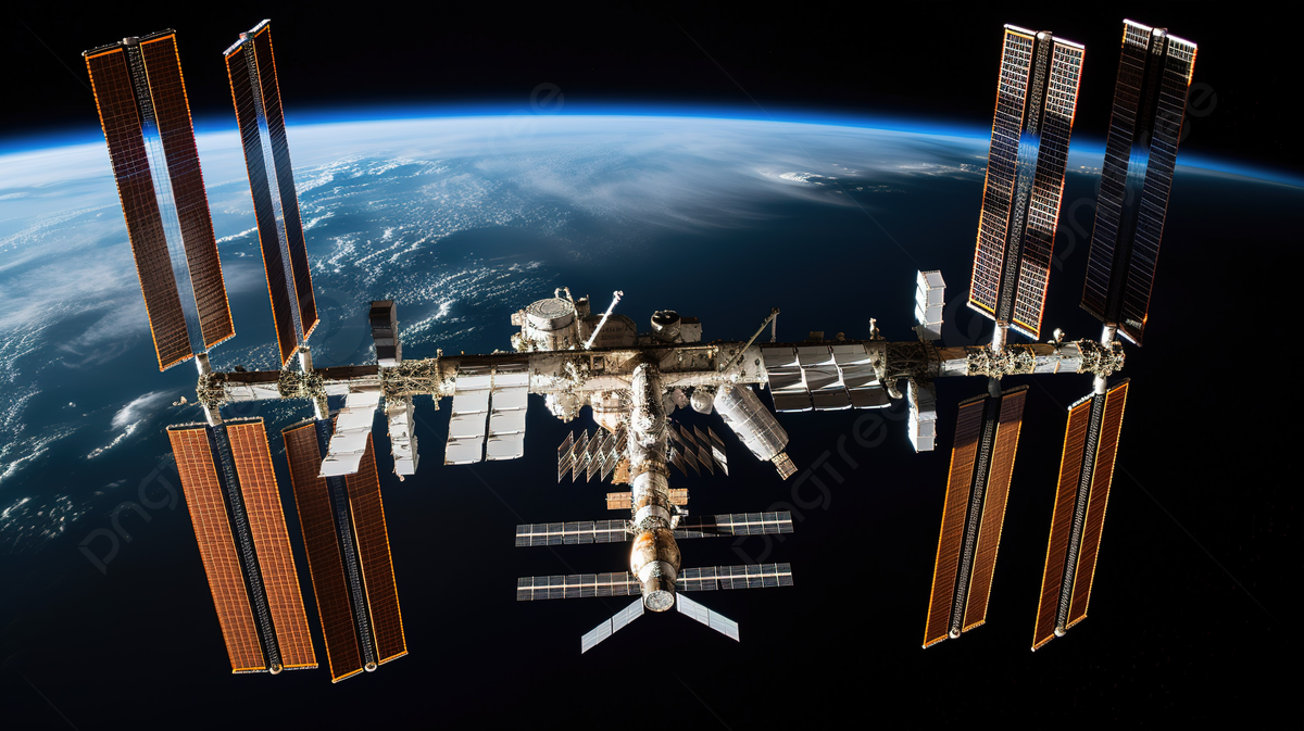 1200x673 An Image Of An International Space Station In Space Photo And Picture For Free Download