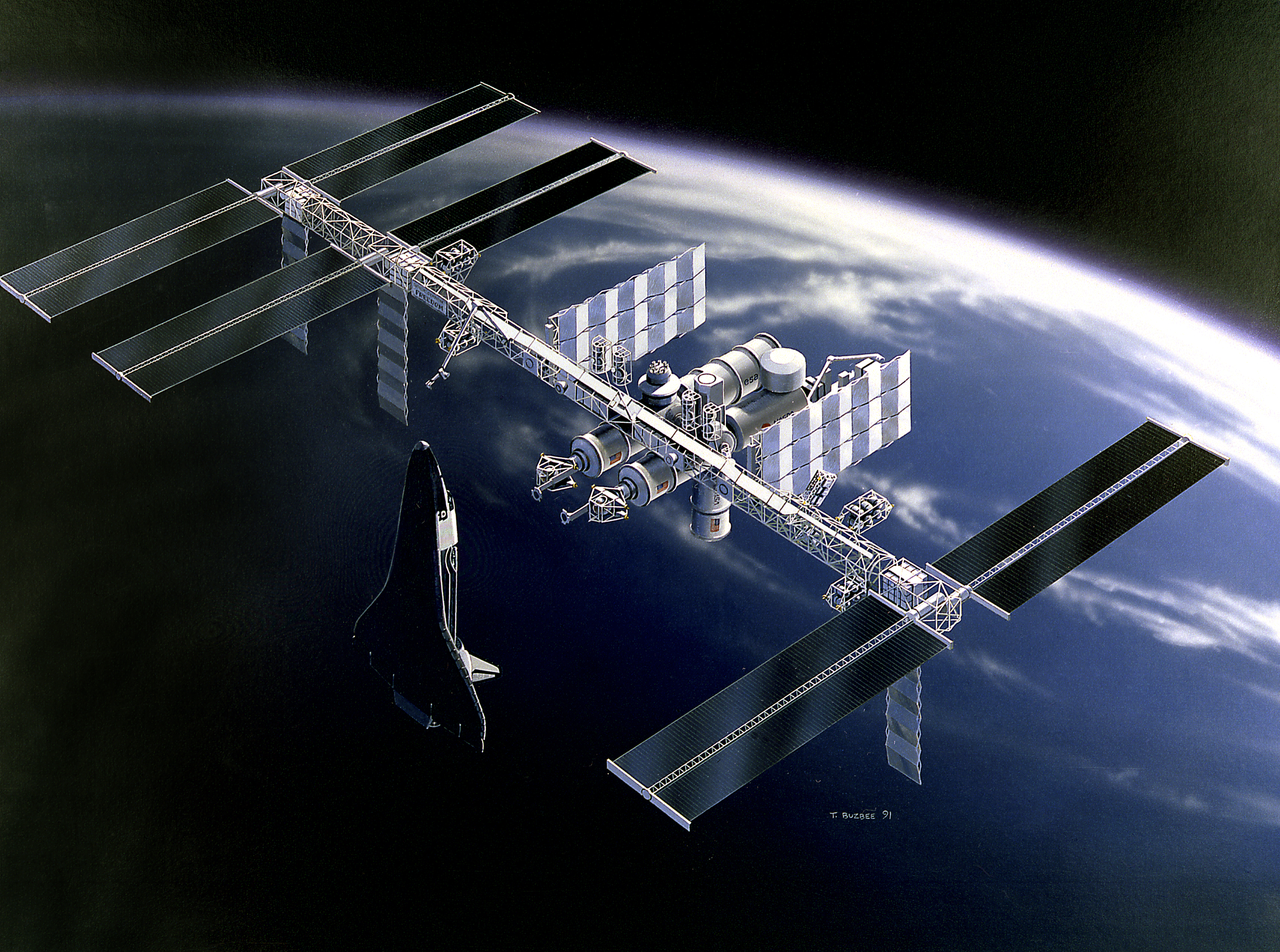 3000x2231 Space Station Freedom