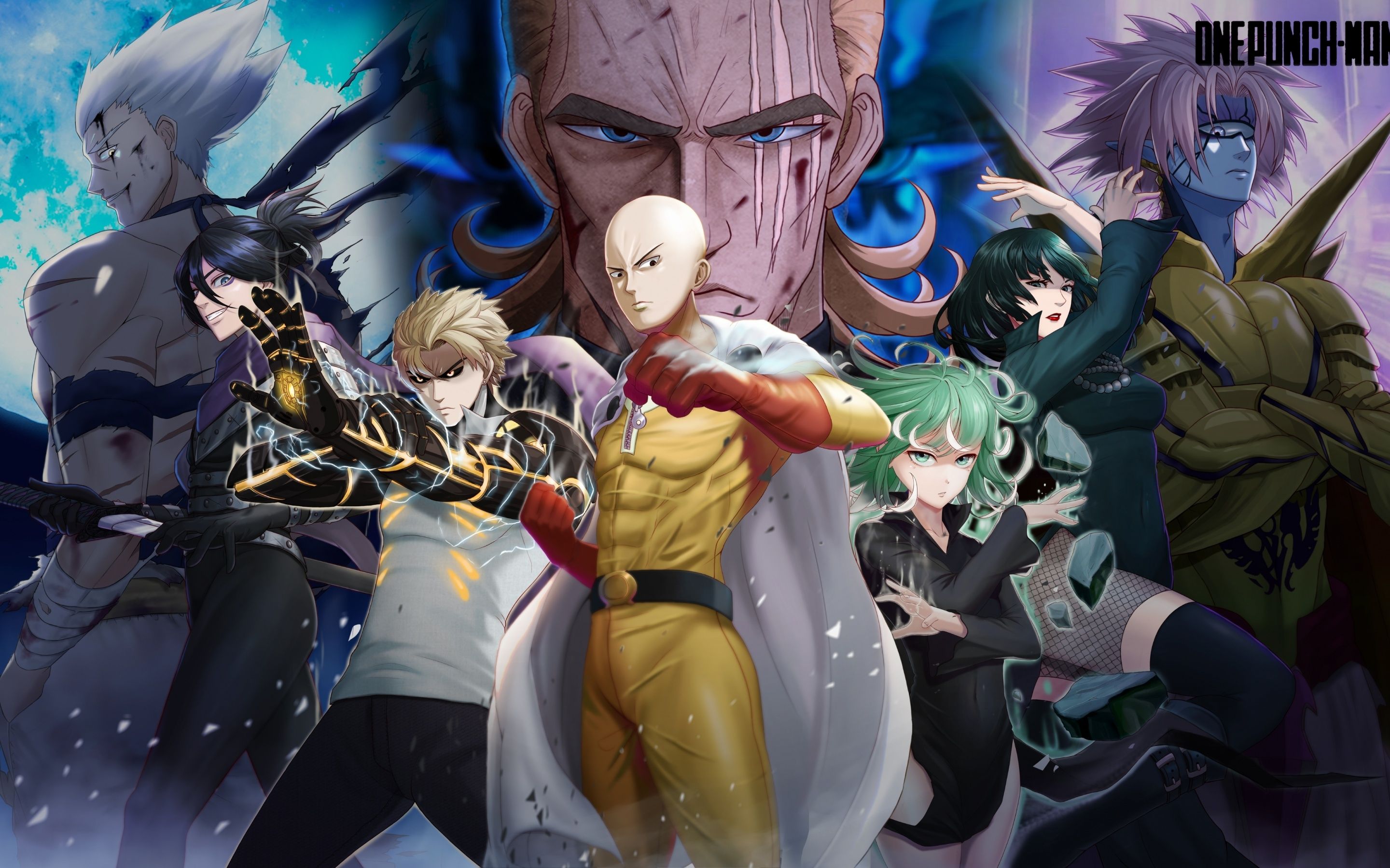 2880x1800 One Punch Man Wallpaper 4K, Fubuki, Garou, Garou, King