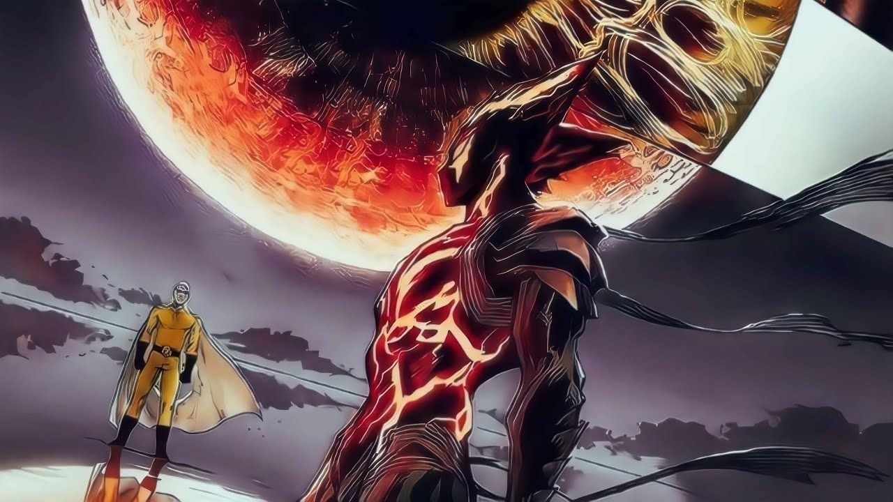 1280x720 GAROU VS SAITAMA FULL FIGHT PART 1 AMV MMV [4K 120FPS]. ONE PUNCH MAN
