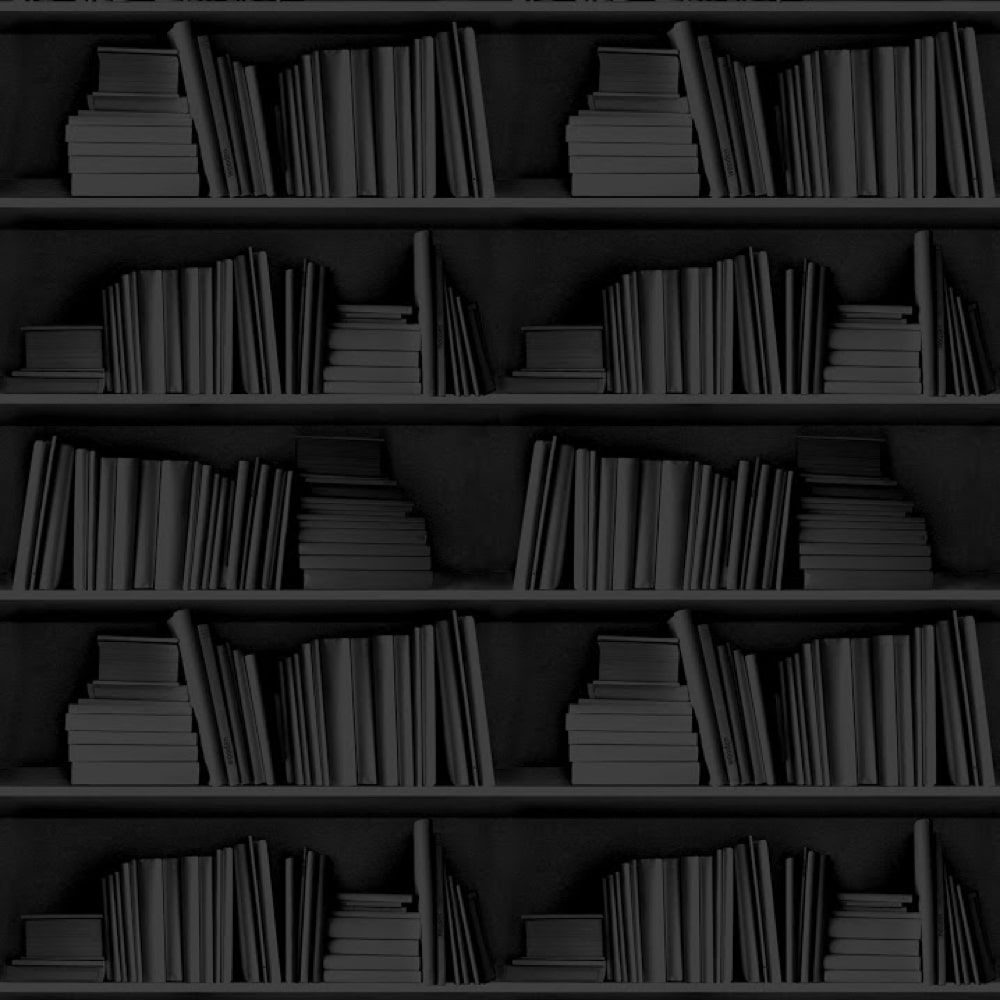 1000x1000 Black Shelves Wallpaper