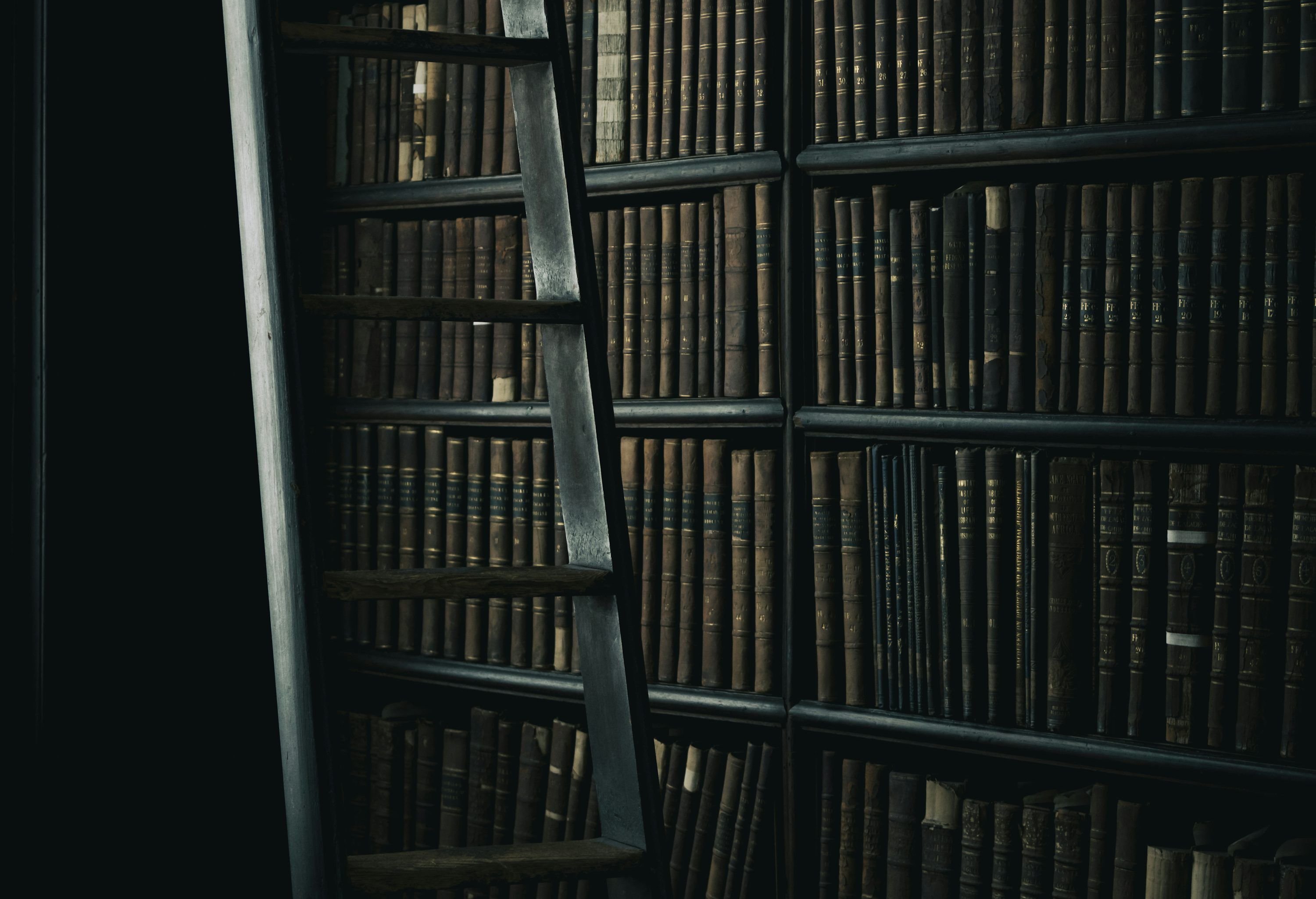 3000x2049 Dark Library Picture. Download Free Image