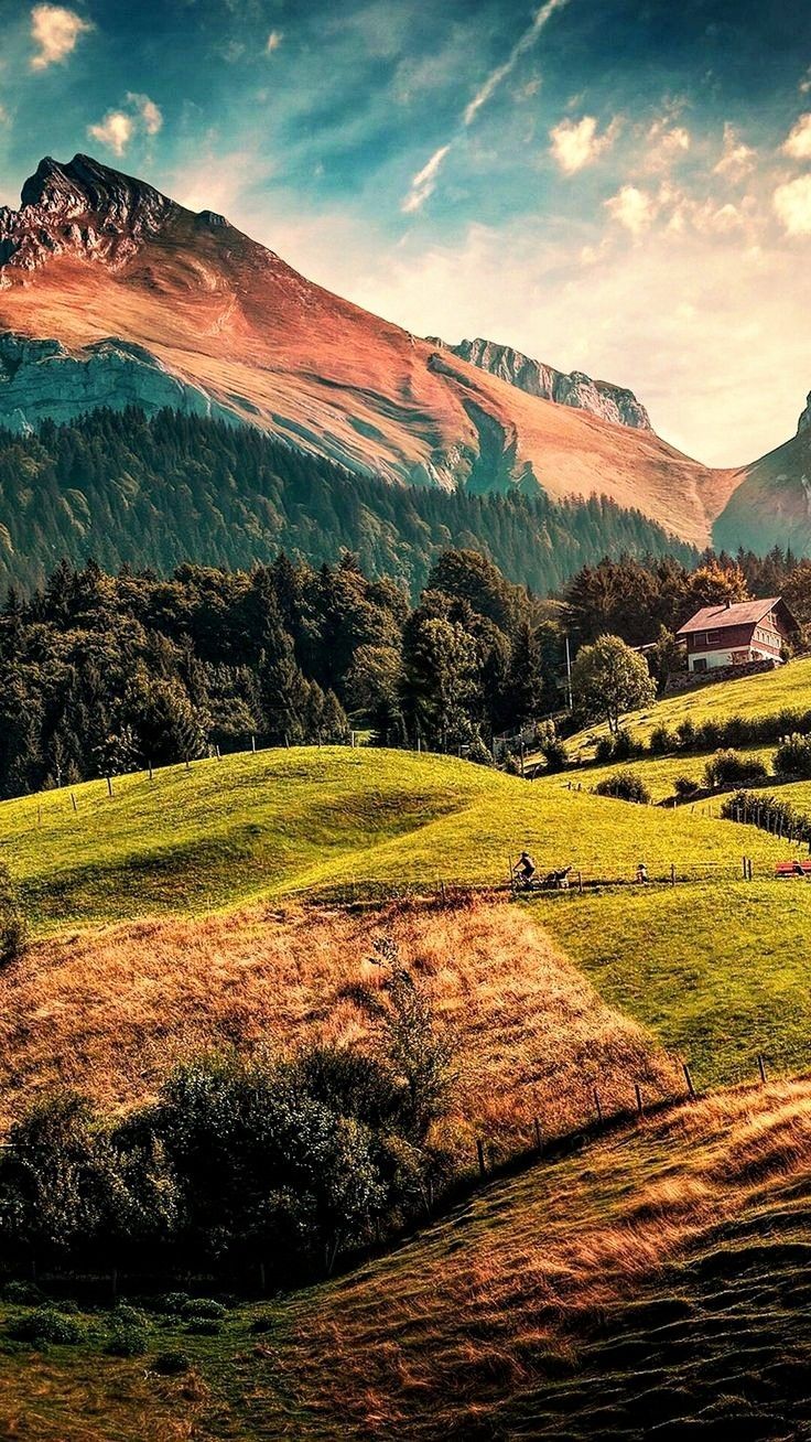 736x1308 Beautiful Nature. Nature image. Autumn valley wallpaper, Autumn hill wallpaper, Autumn mountain background