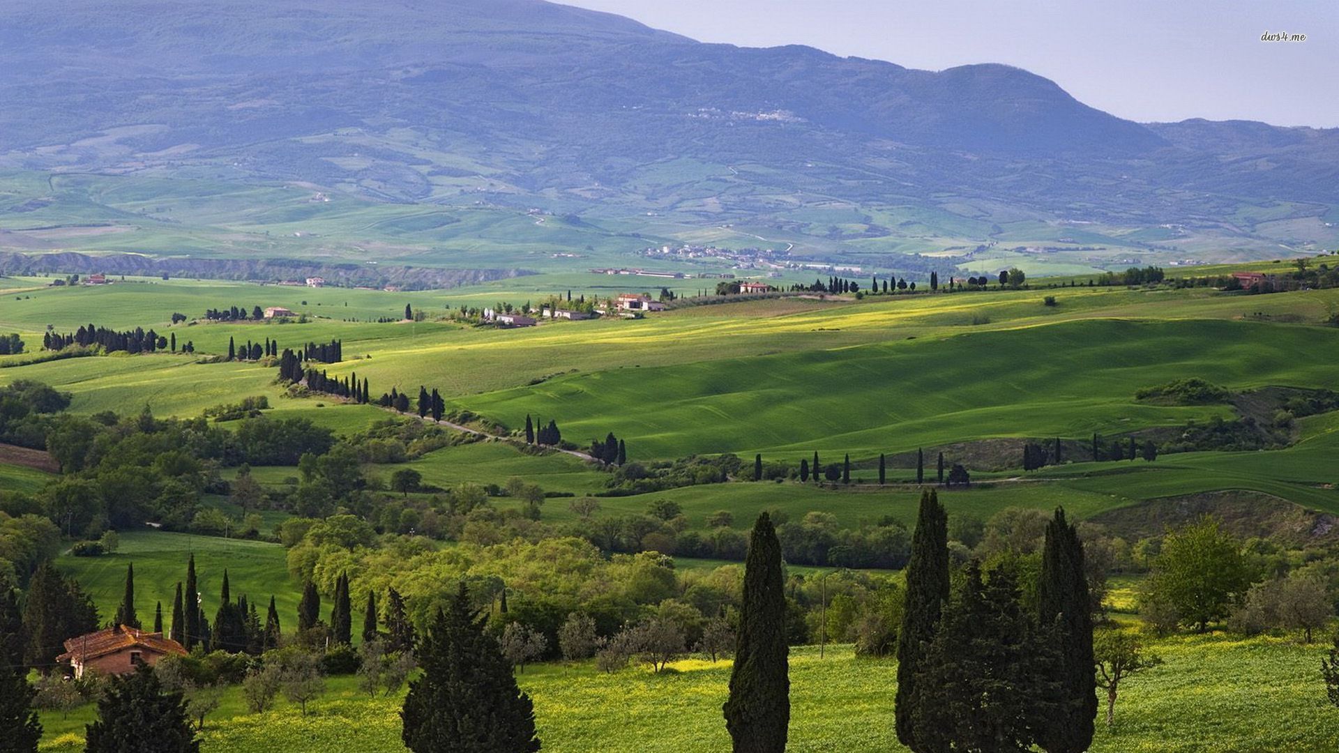 1920x1080 Free photo: Hill view, House, Landscape