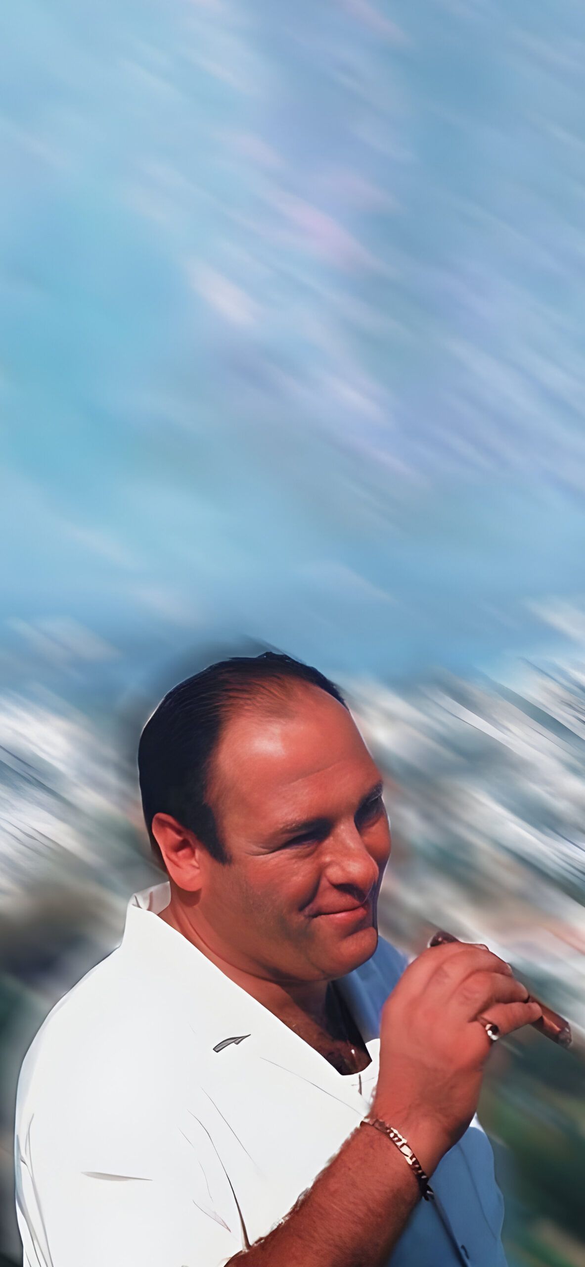 1183x2560 Iconic Tony Soprano Wallpaper TV Art Wallpaper iPhone