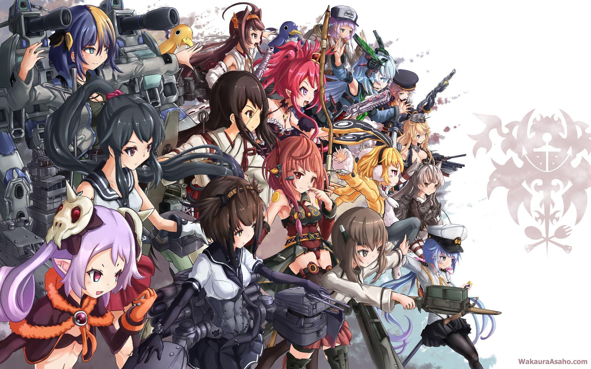1920x1200 Kantai Collection Wallpaper: Kantai Union vs. Disgaea: Curry Revolution