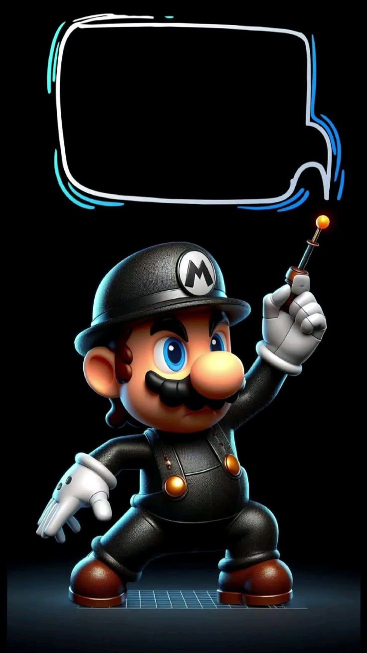 736x1308 Mario Black