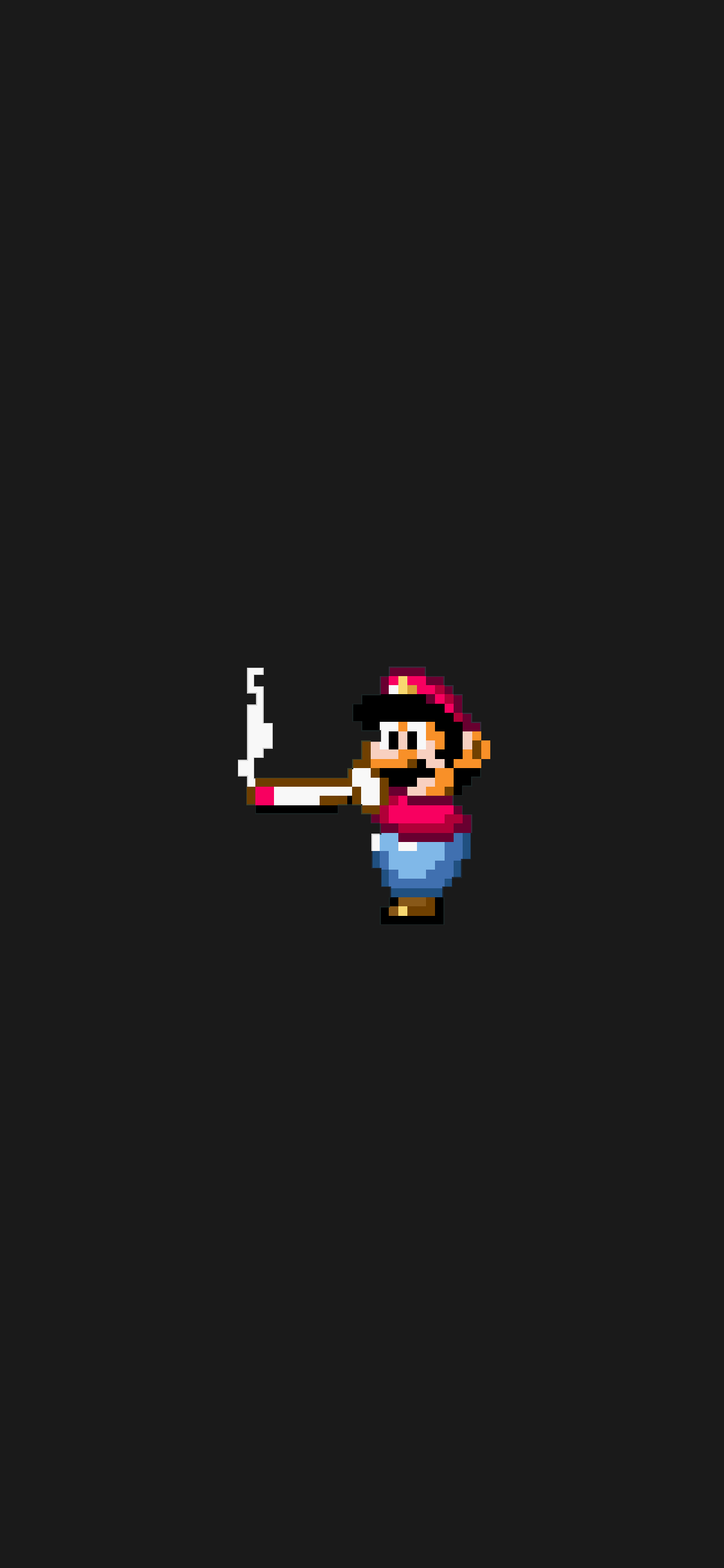 1205x2609 Mario smoking phone wallpaper