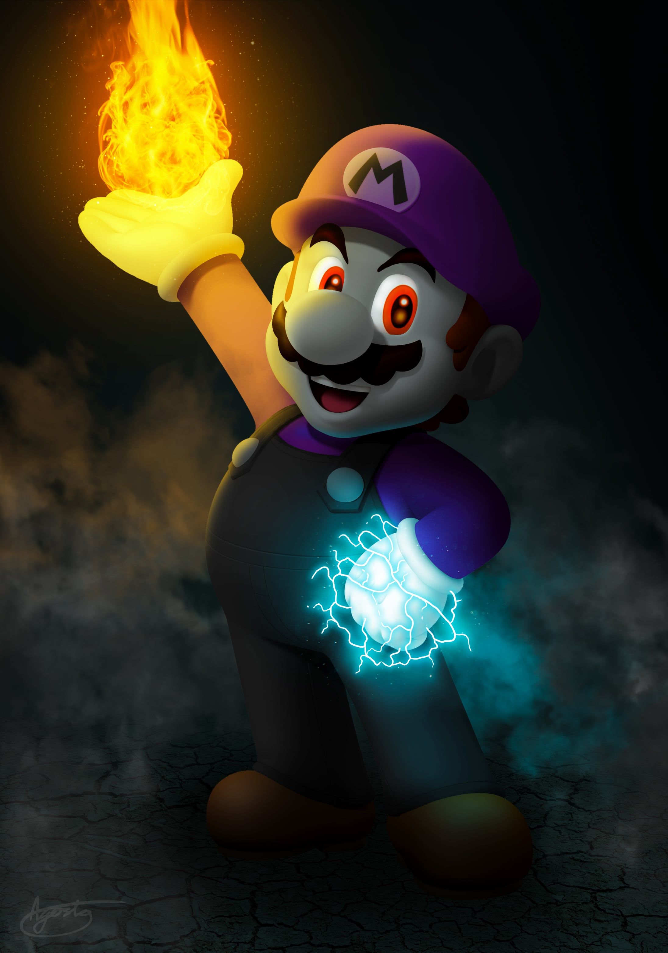 2192x3127 Meet Mario's Dark Side