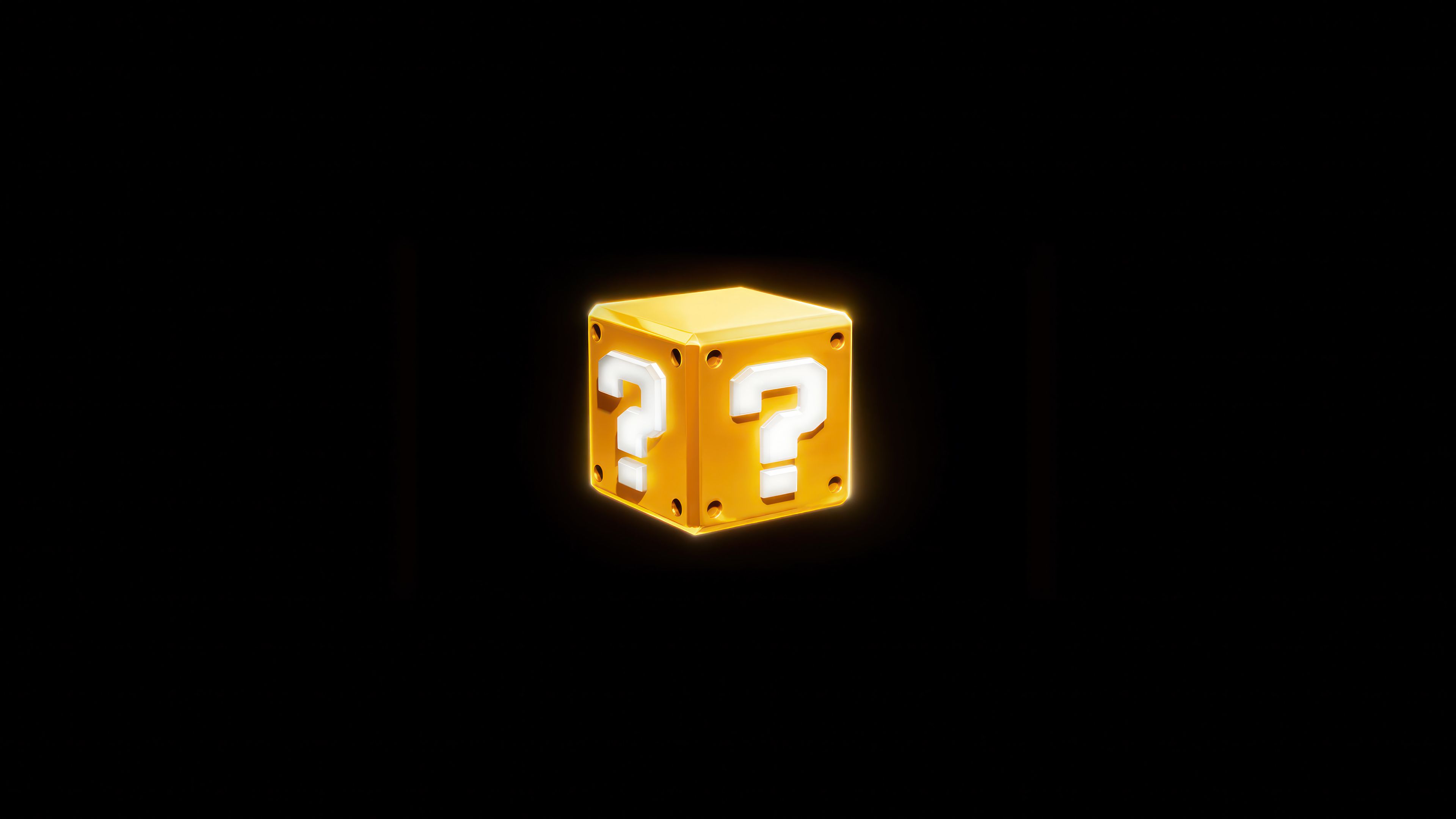 3840x2160 The Super Mario Bros. Question Block Wallpaper 4K HD PC j