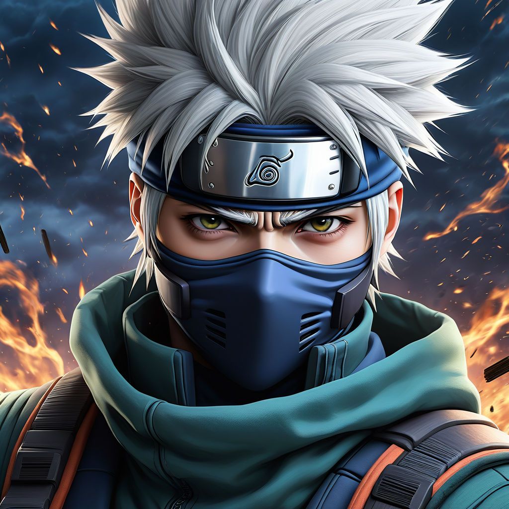 1024x1024 Hatake Kakashi Wallpaper HD, 2K, 4K, 5K (Free Download)