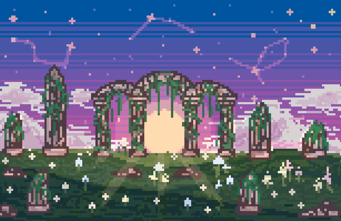 1165x755 Bisexual Sky Pixel Art! [image] Irma's Ko Fi Shop