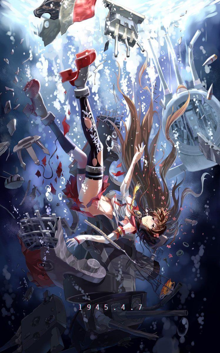 748x1197 Kantai Collection, Yamato (KanColle) Wallpaper HD / Desktop