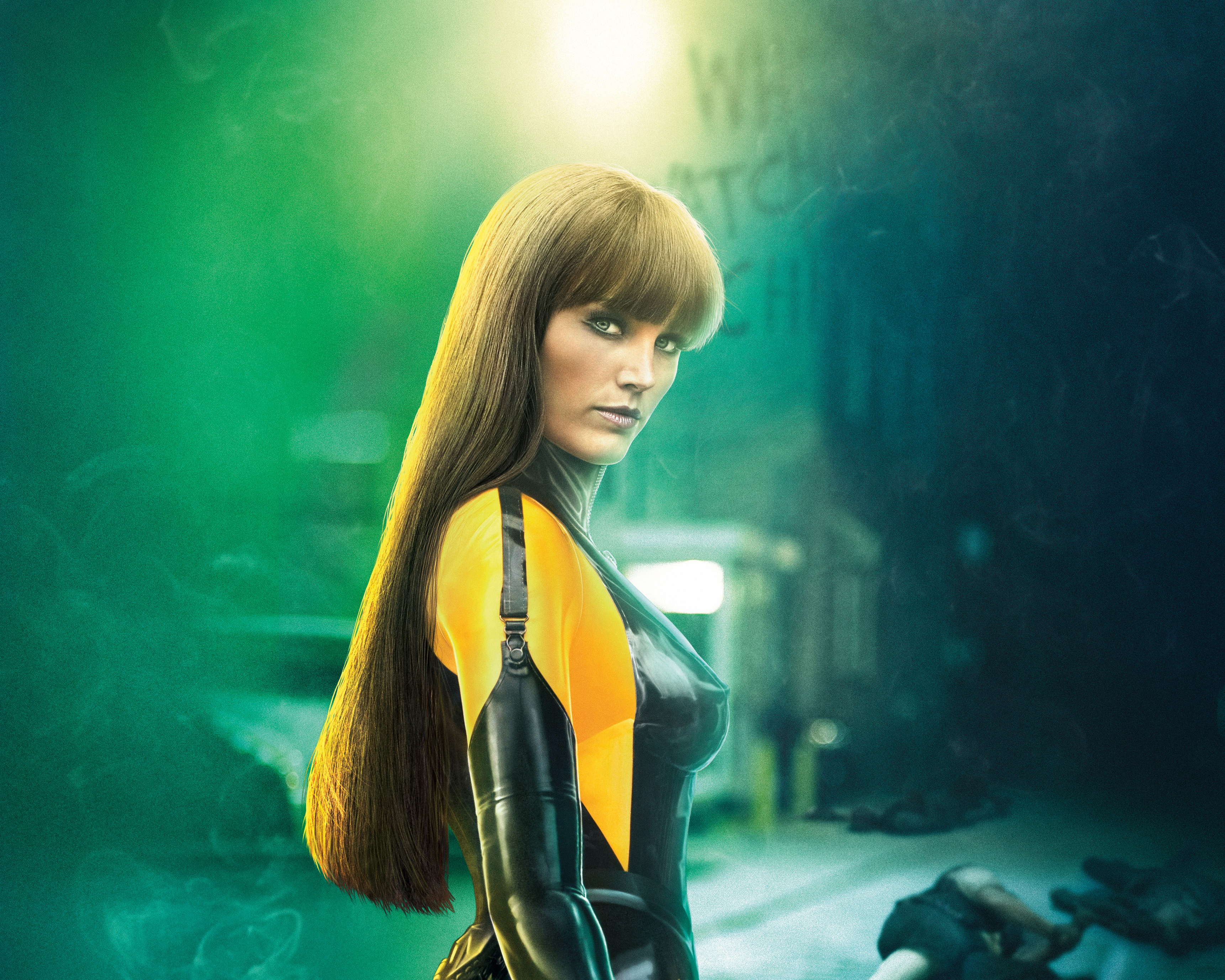 3444x2755 Wallpaper city, green, light, wallpaper, girl, Action, Watchmen, Legendary Picture for mobile and desktop, section фильмы, resolution 3444x2755