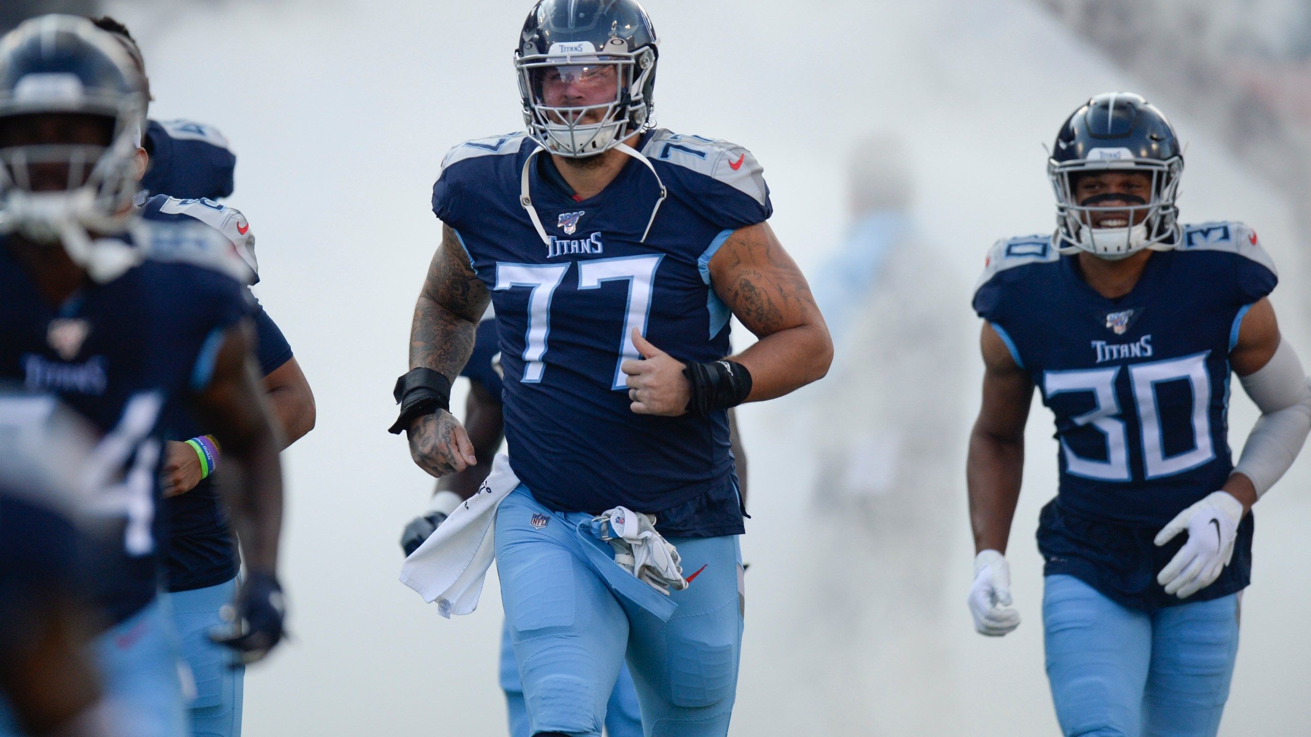 2560x1440 Titans star Taylor Lewan makes early push to raise money for Nashville's storm recovery. WKRN News 2