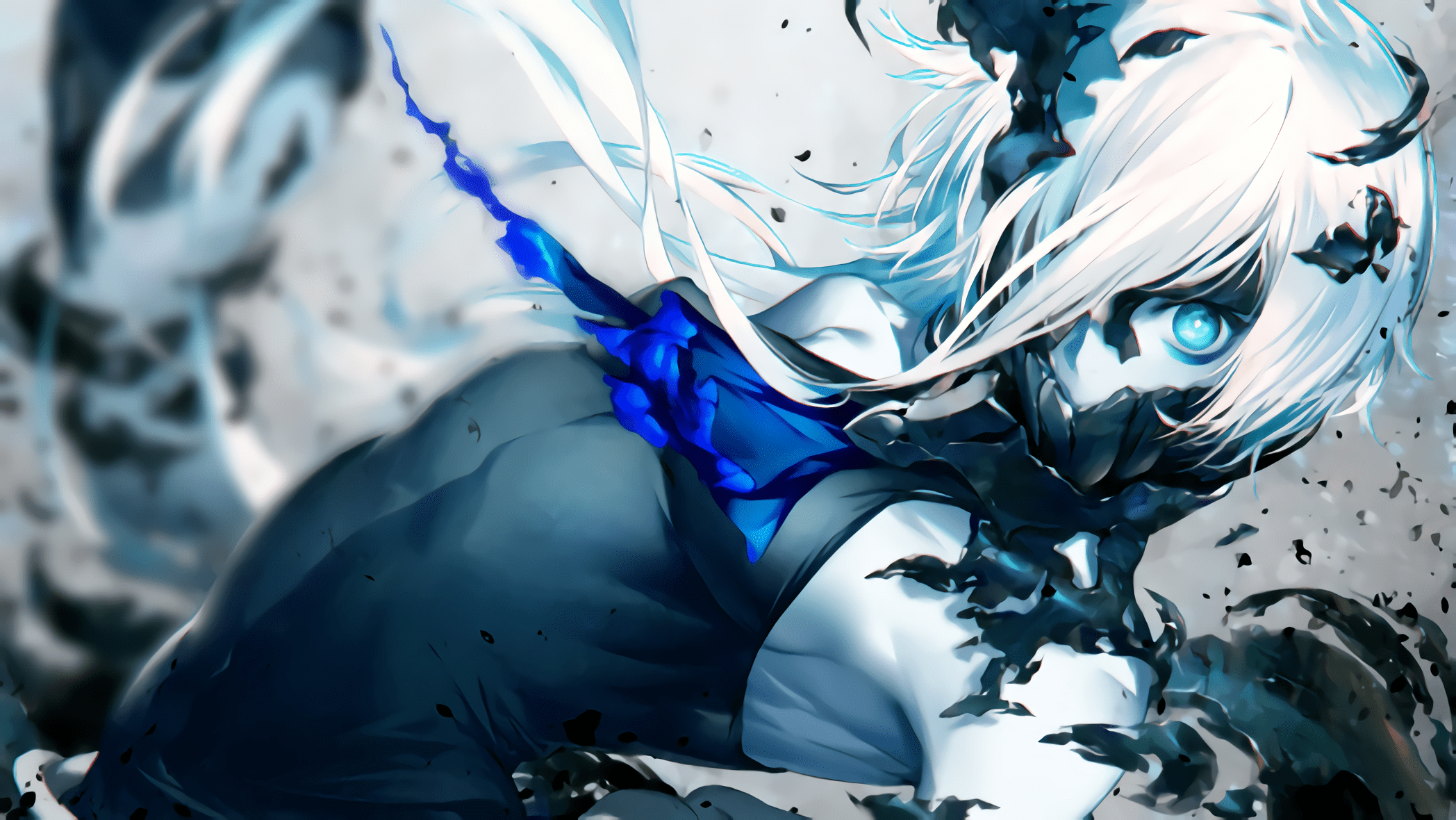 2096x1180 #blue eyes, #anime girls, #Kantai Collection wallpaper