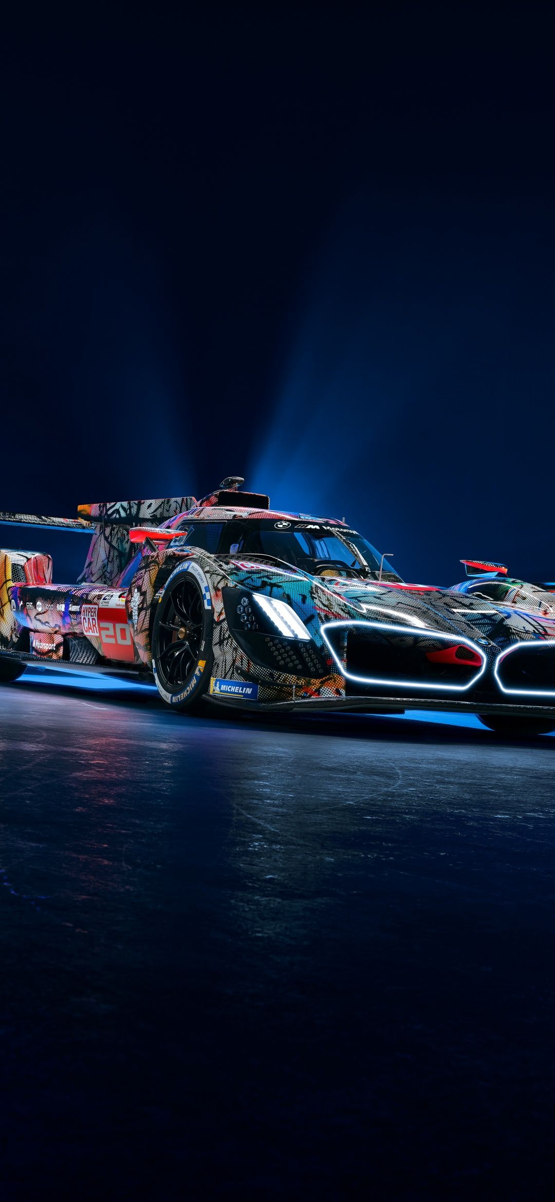 1080x2340 BMW Art car Wallpaper 4K, 8K, BMW M Hybrid V Art Car, 5K