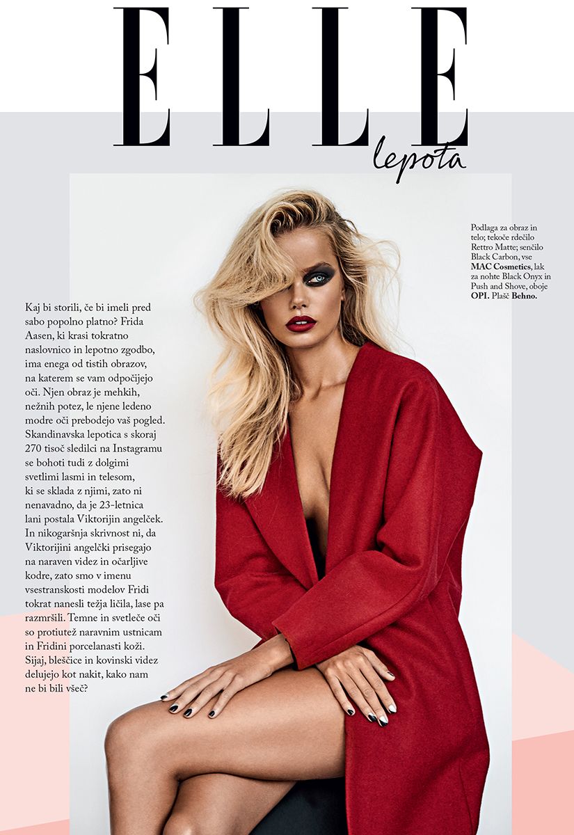 825x1200 Frida Aasen for ELLE (2). Image - Behance