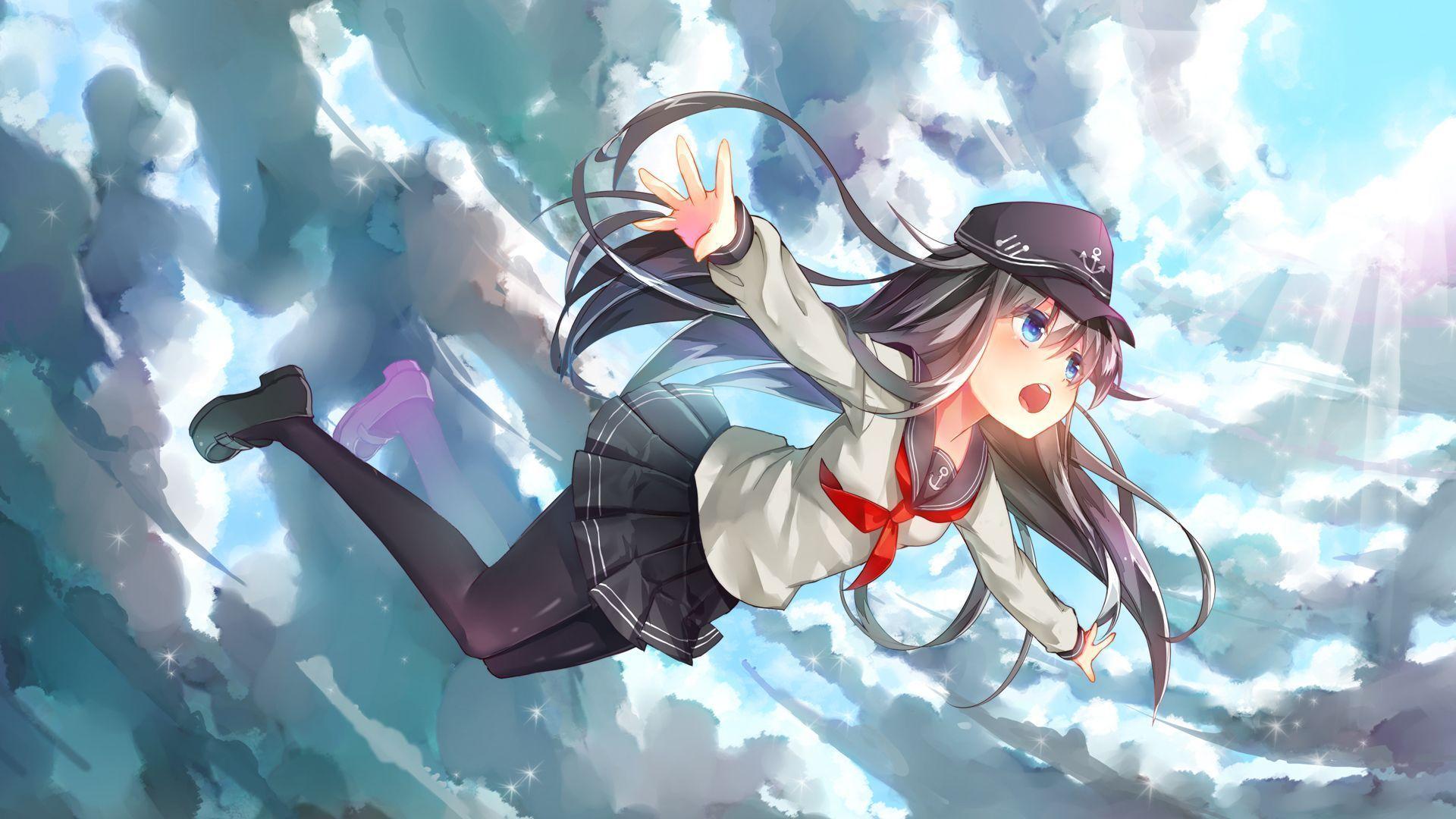 1920x1080 Flying Yuudachi Collection free desktop background