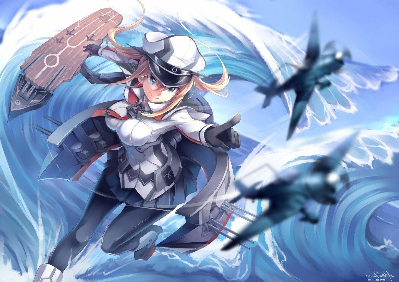 1357x960 Kantai Collection, Graf Zeppelin (KanColle) Wallpaper HD