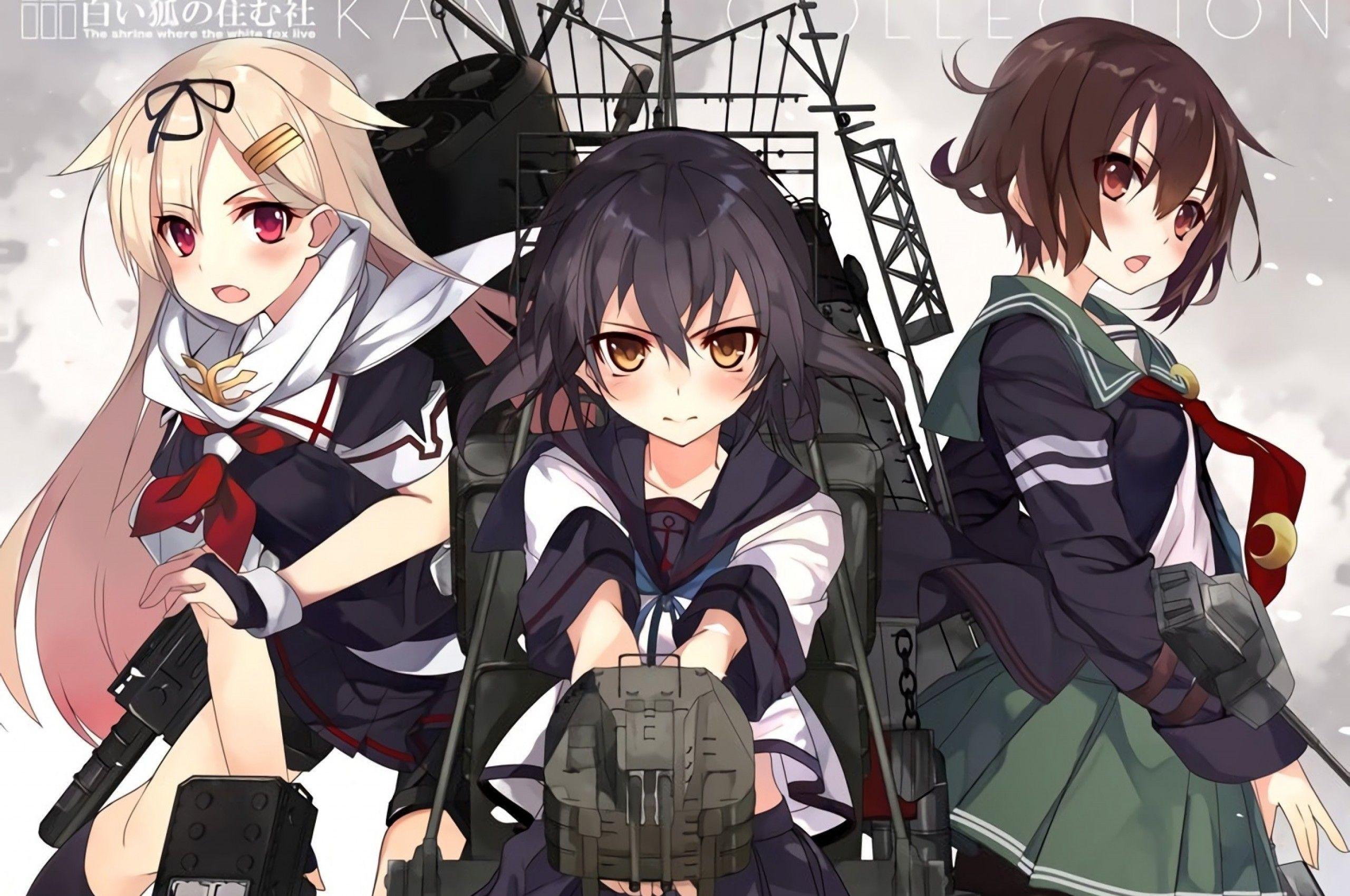 2560x1700 Download 2560x1700 Kantai Collection, Mutsuki, Yuudachi, Fubuki
