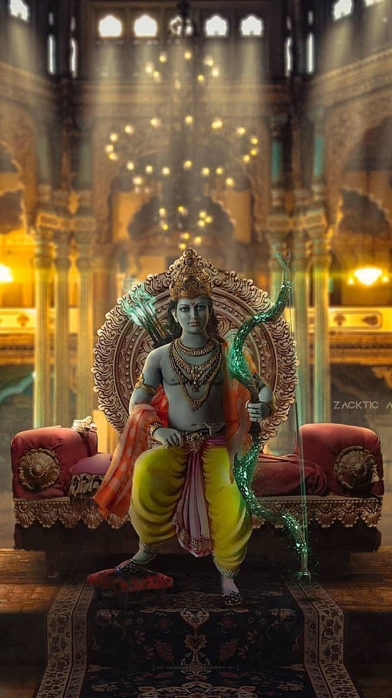 800x1422 Jay Shri Ram, Animation, lord, god, bhakti, HD phone wallpaper