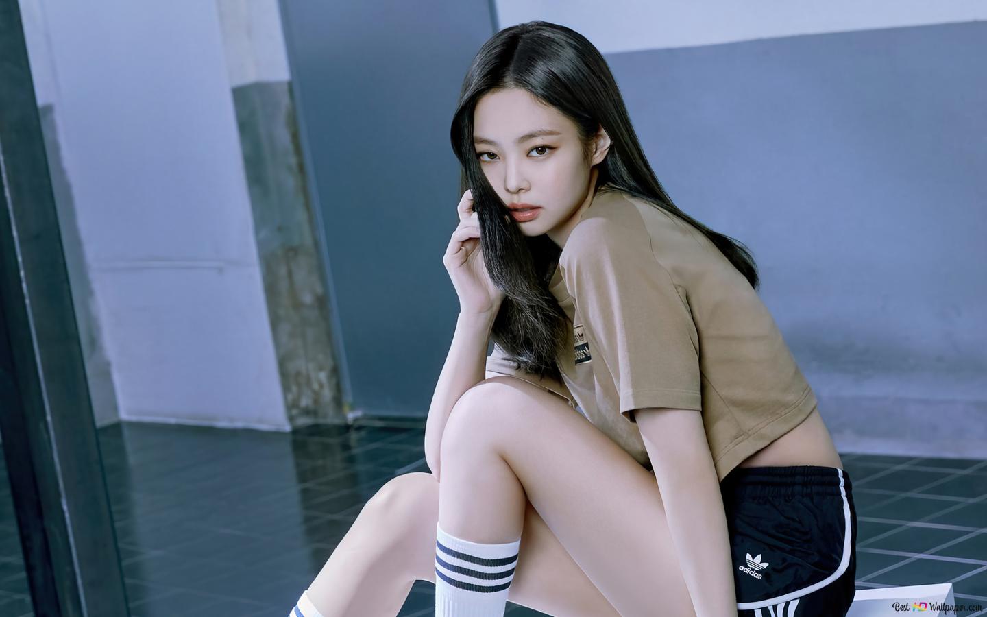 1440x900 BlackPink's Jennie in Adidas Photohoot (2021) 4K wallpaper download