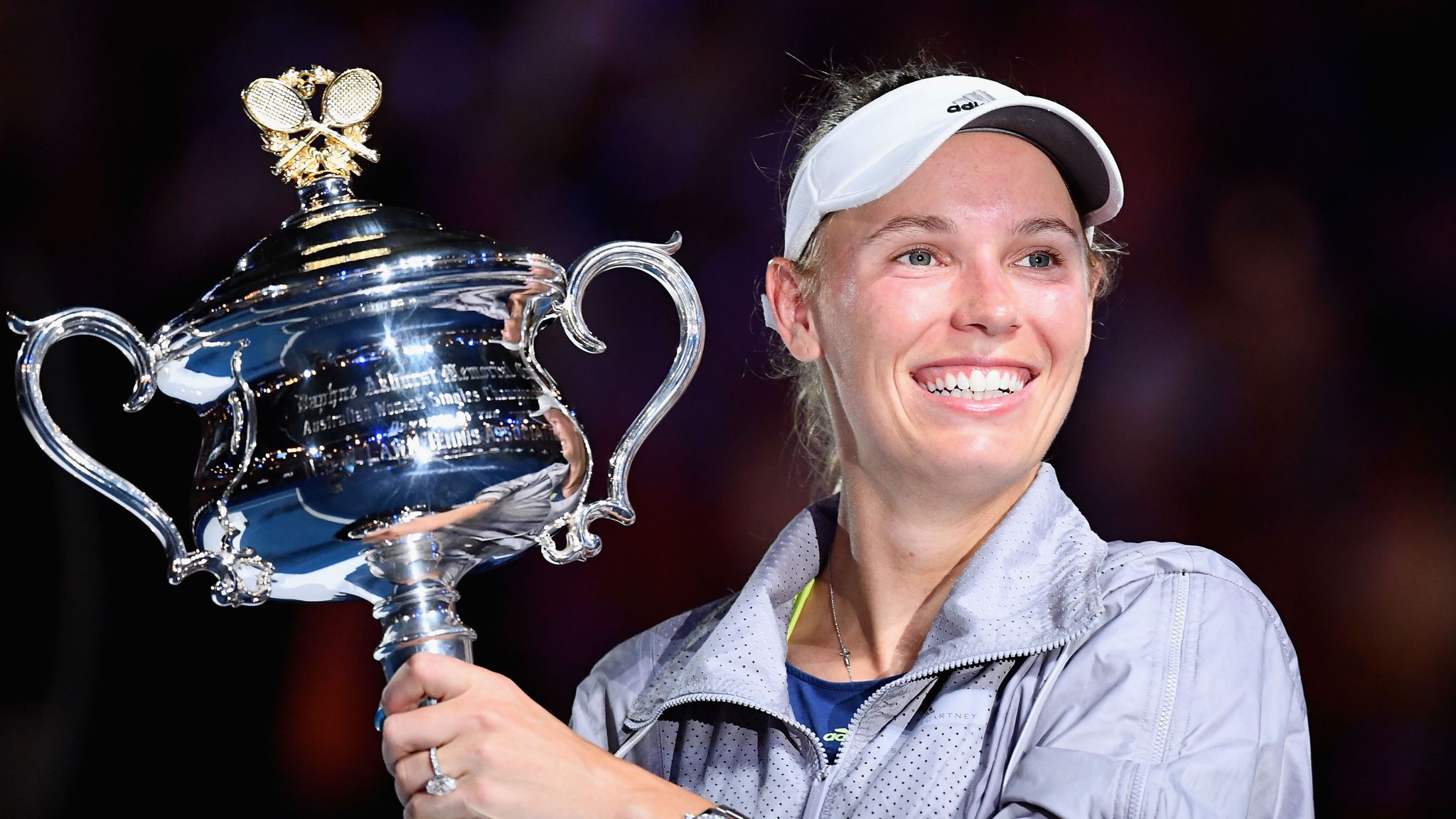 2048x1152 Australian Open: Caroline Wozniacki wins first Grand Slam title after beating Simona Halep