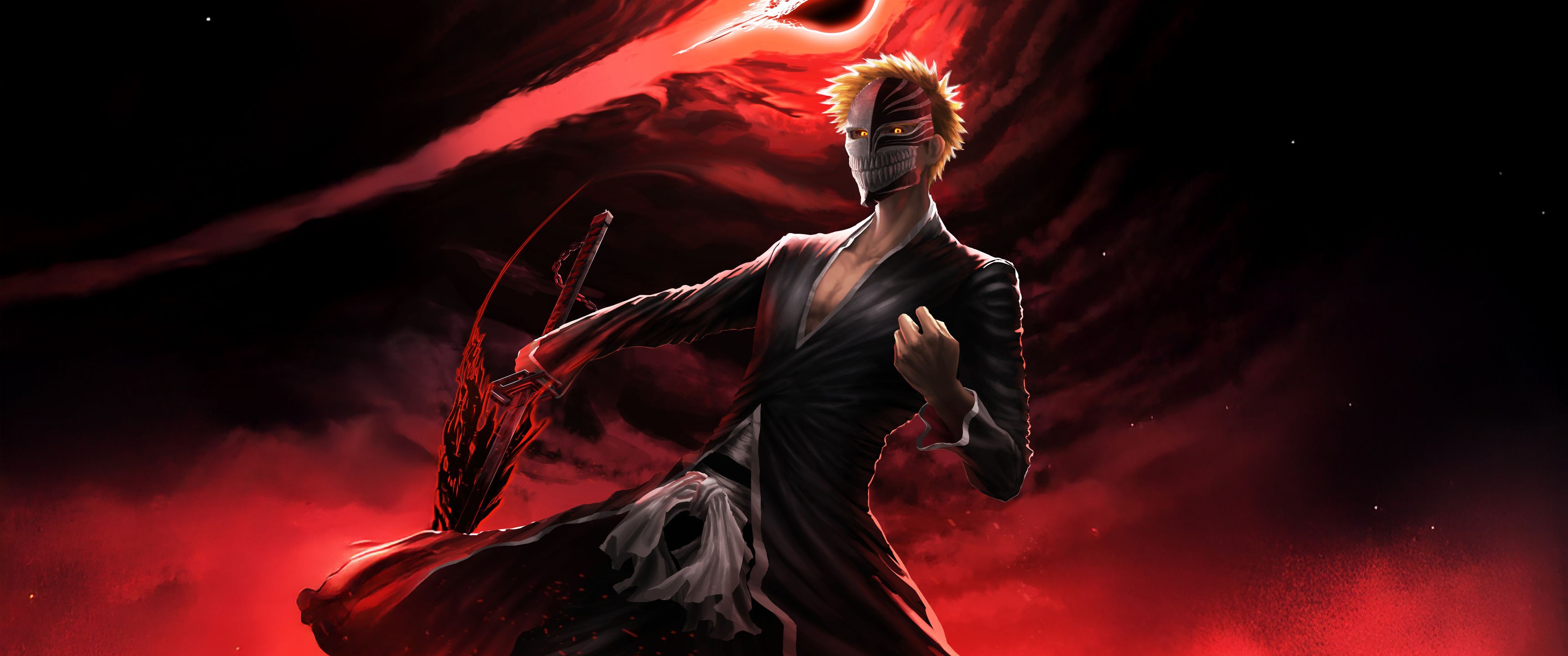 3440x1440 Ichigo Kurosaki The Hollow Within UltraWide Quad HD 1440P , HD 4k Wallpaper, Image, Background, Photos and Picture