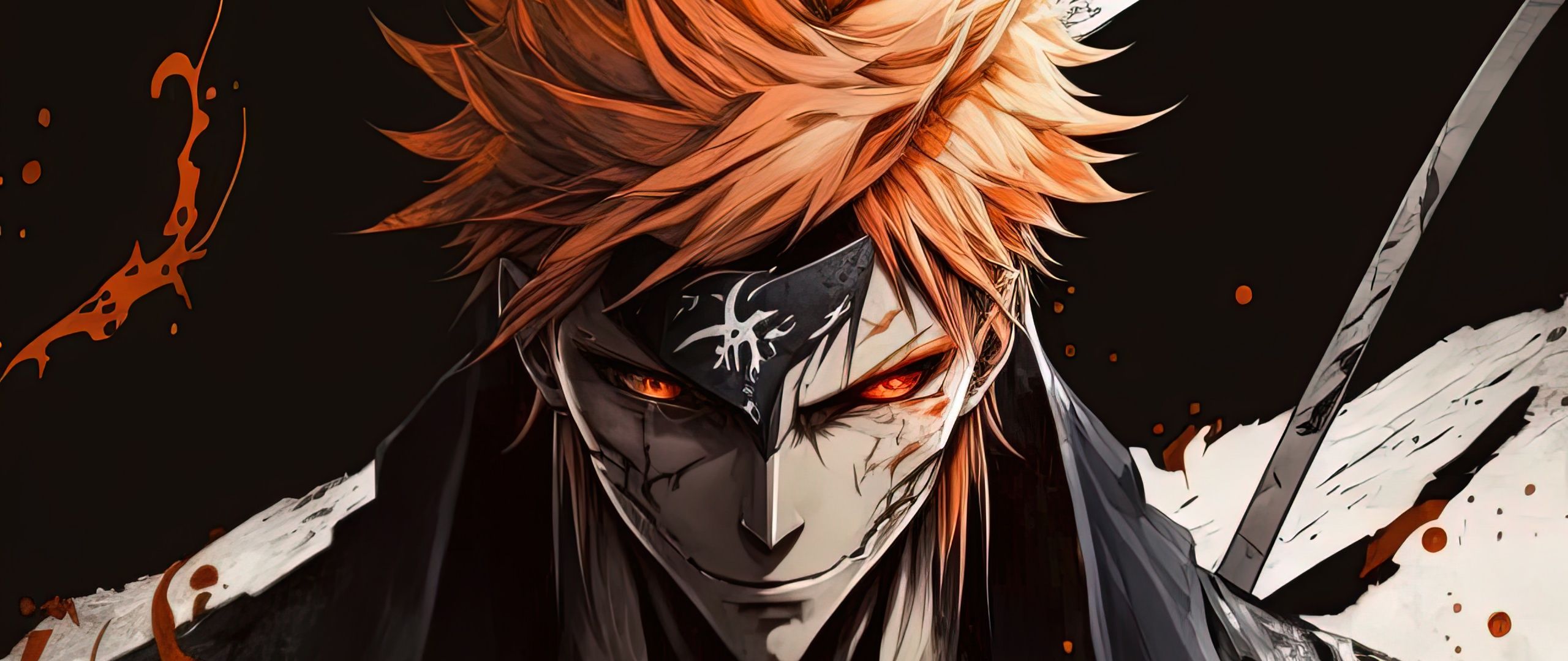2560x1080 Ichigo Kurosaki Wallpaper 4K, AI art, Bleach