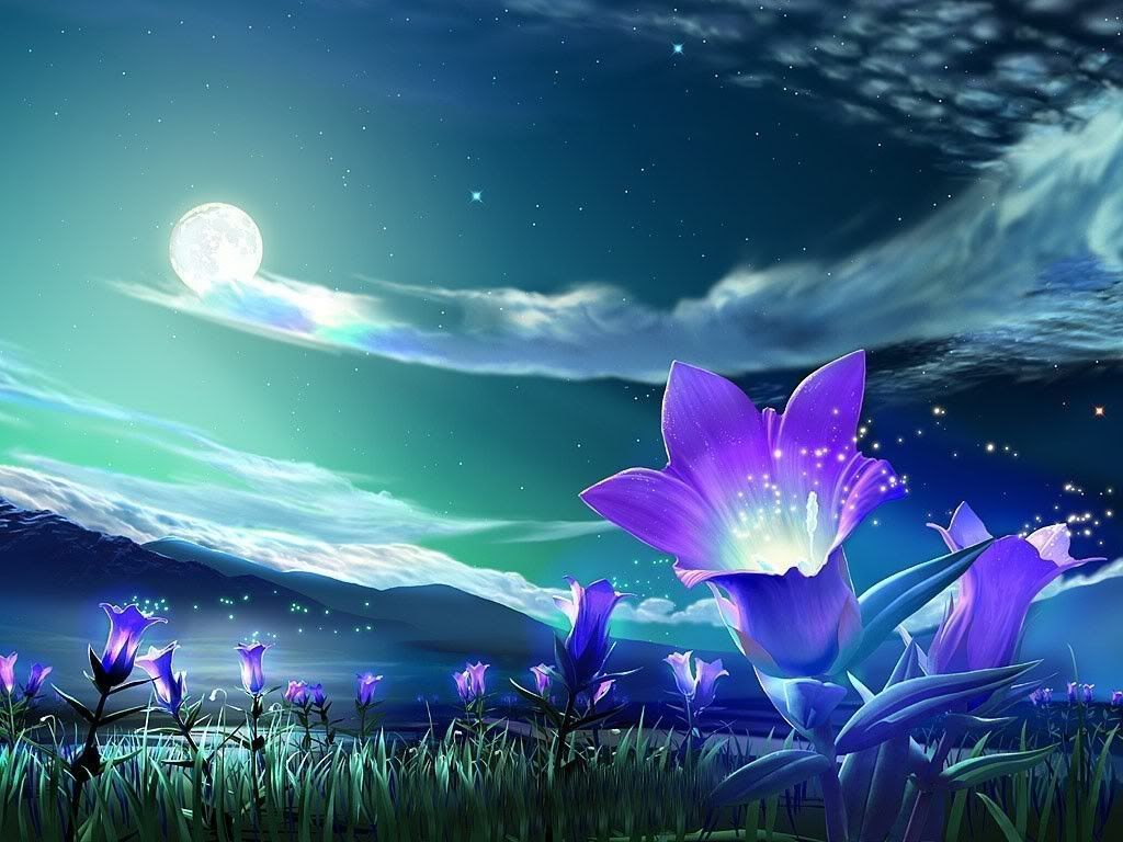 1024x768 Flower Fantasy Wallpaper