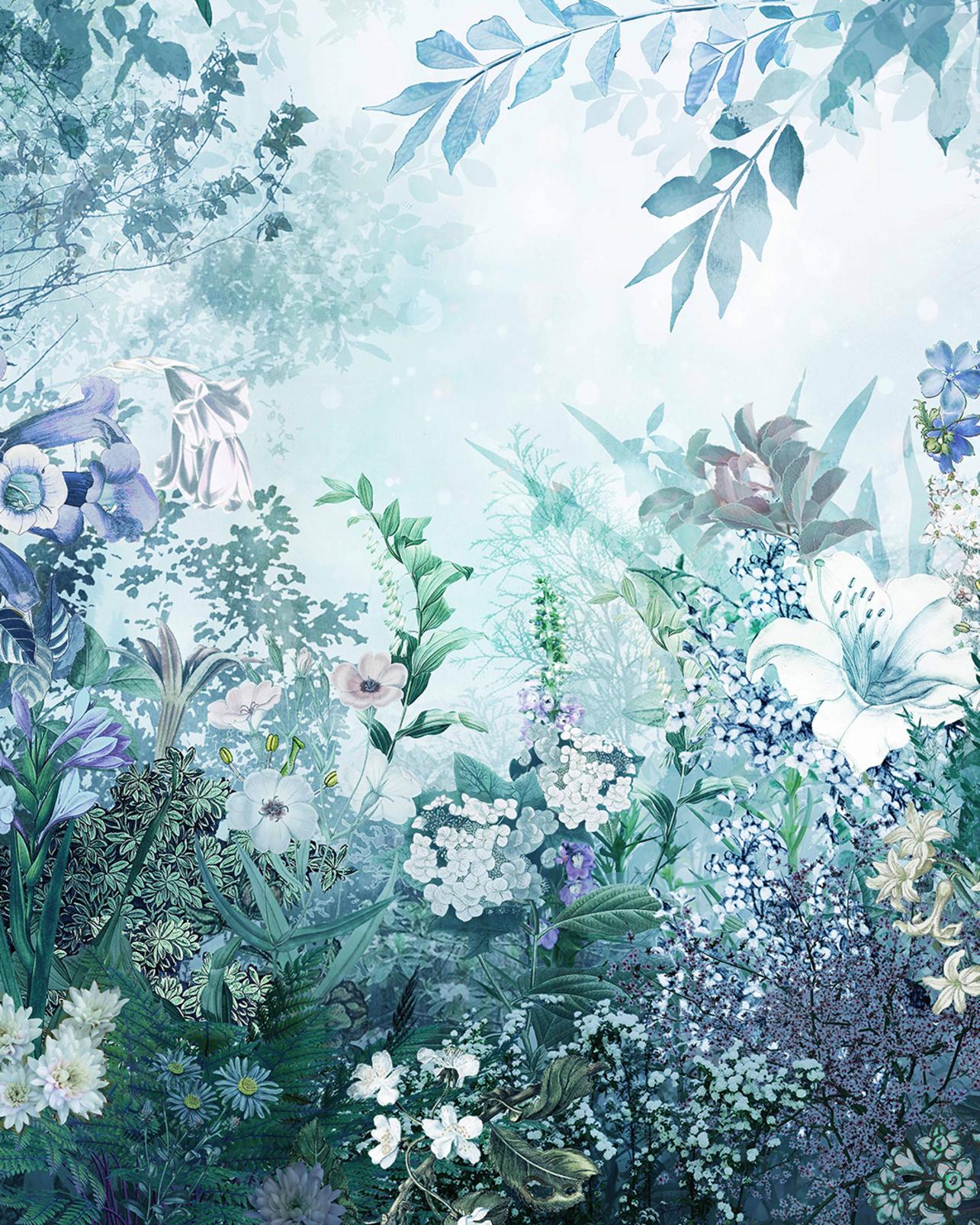1285x1606 Fantasy Floral Twilight Bespoke Mural