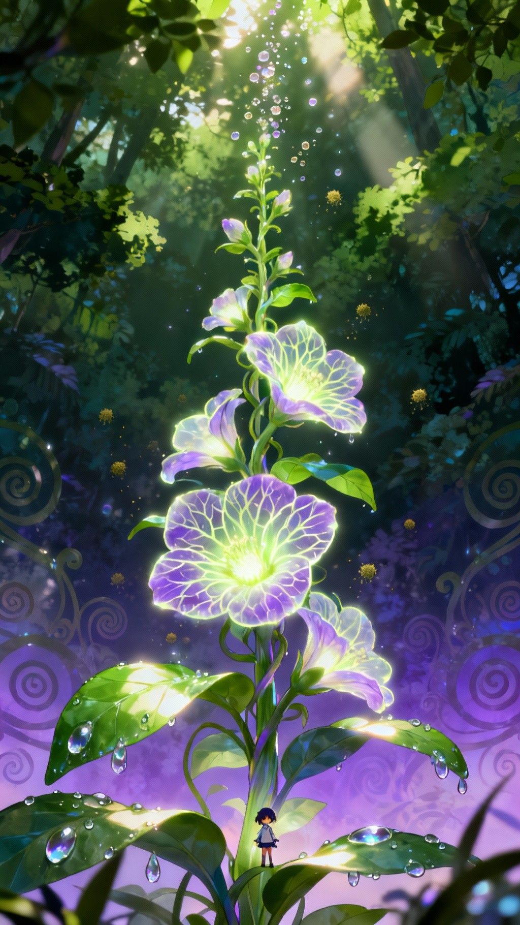 1024x1820 Free Enchanted Flower Fantasy Image, Manga, Fantasy