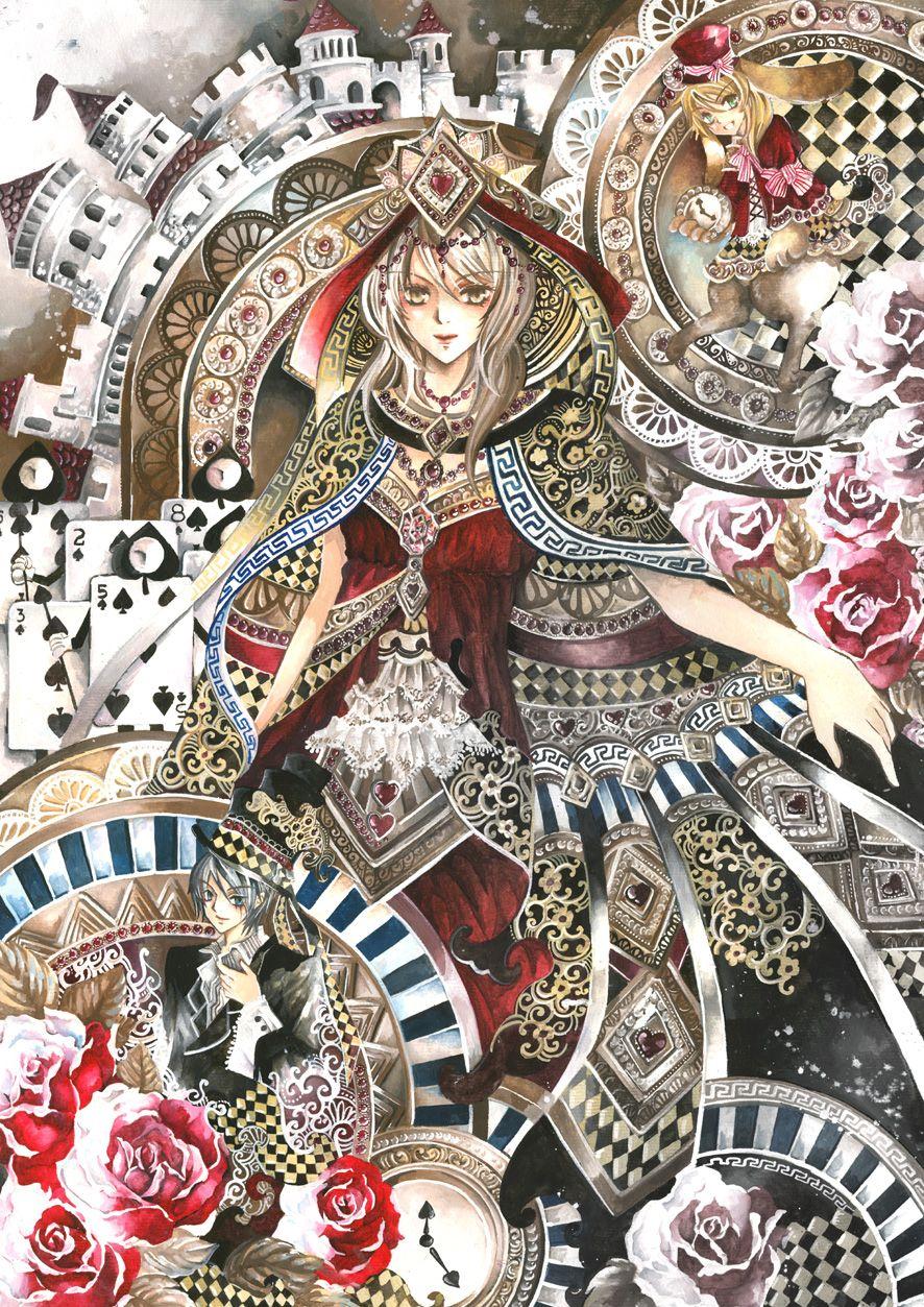 886x1253 Queen of Hearts in Wonderland Anime Image Board