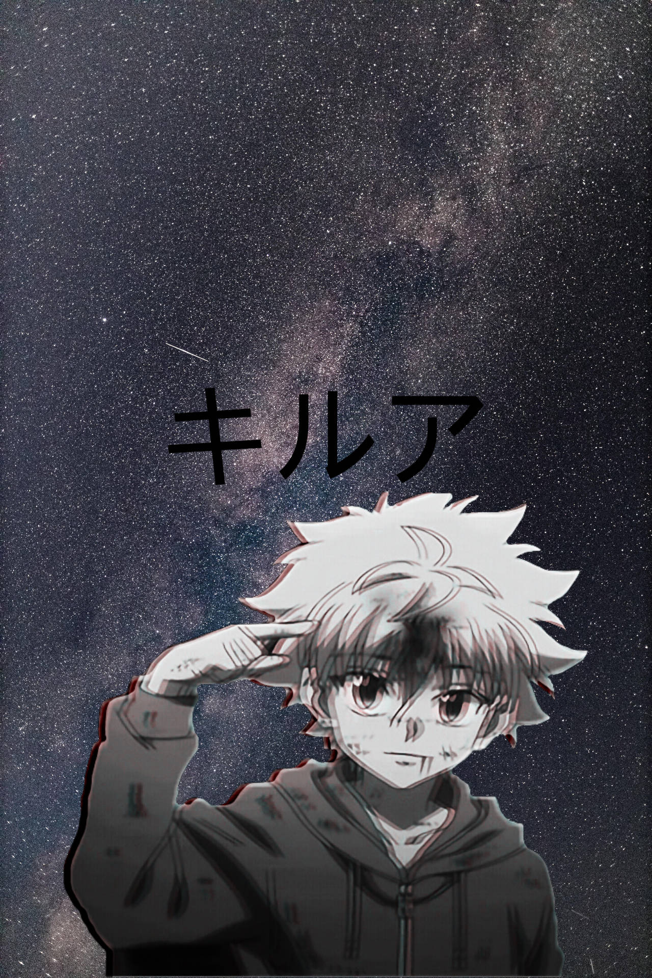 1280x1920 Killua Dark Wallpaper