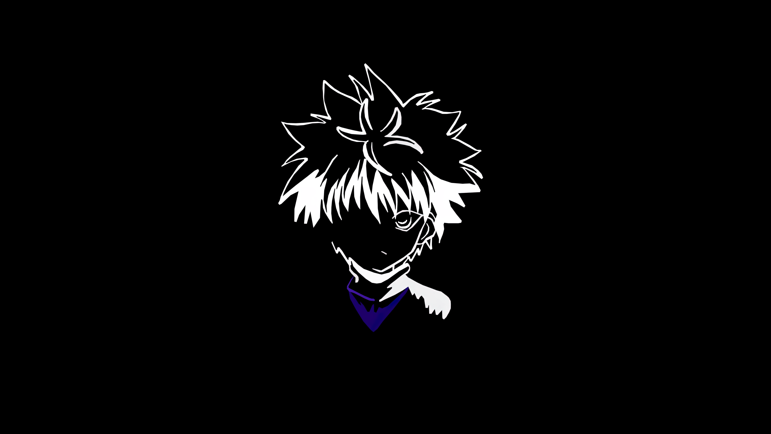 2560x1440 Killua Zoldyck Wallpaper 4K, Minimalist, 5K, Hunter x Hunter
