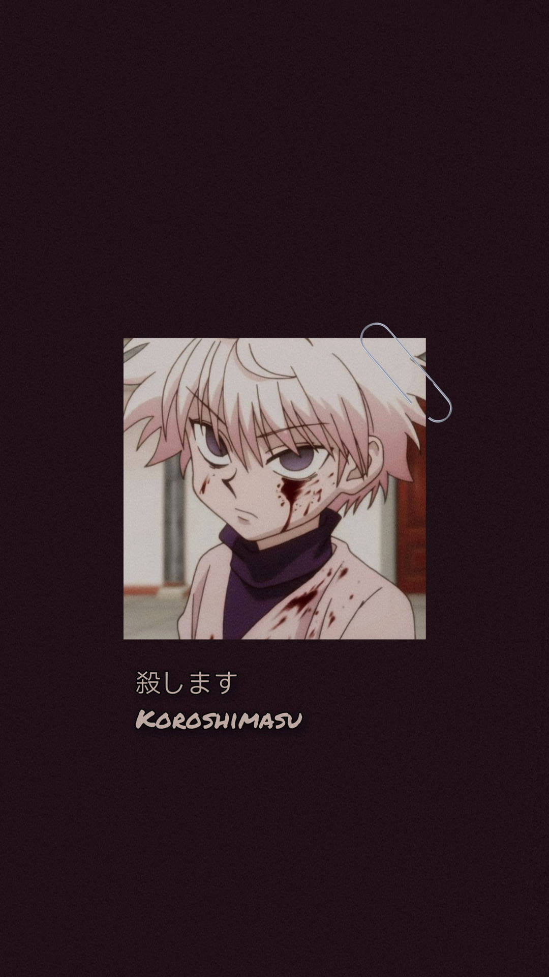 1080x1920 Download Bloody And Dark Killua Zoldyck Wallpaper